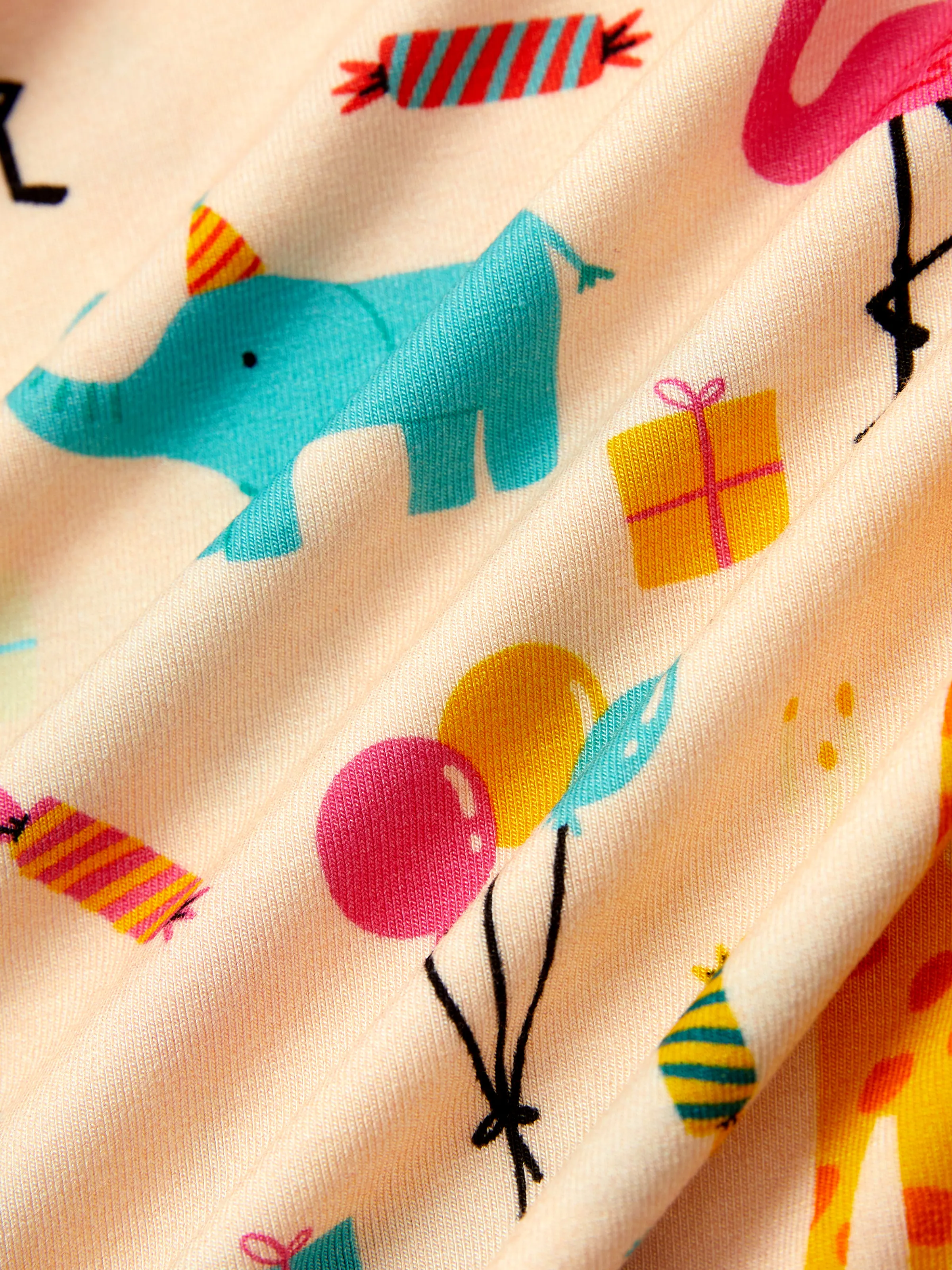 Bamboo Baby/Toddler 2pcs Childlike Printed Snug-Fitting Pajama Sets Pale Yellow - Image 7