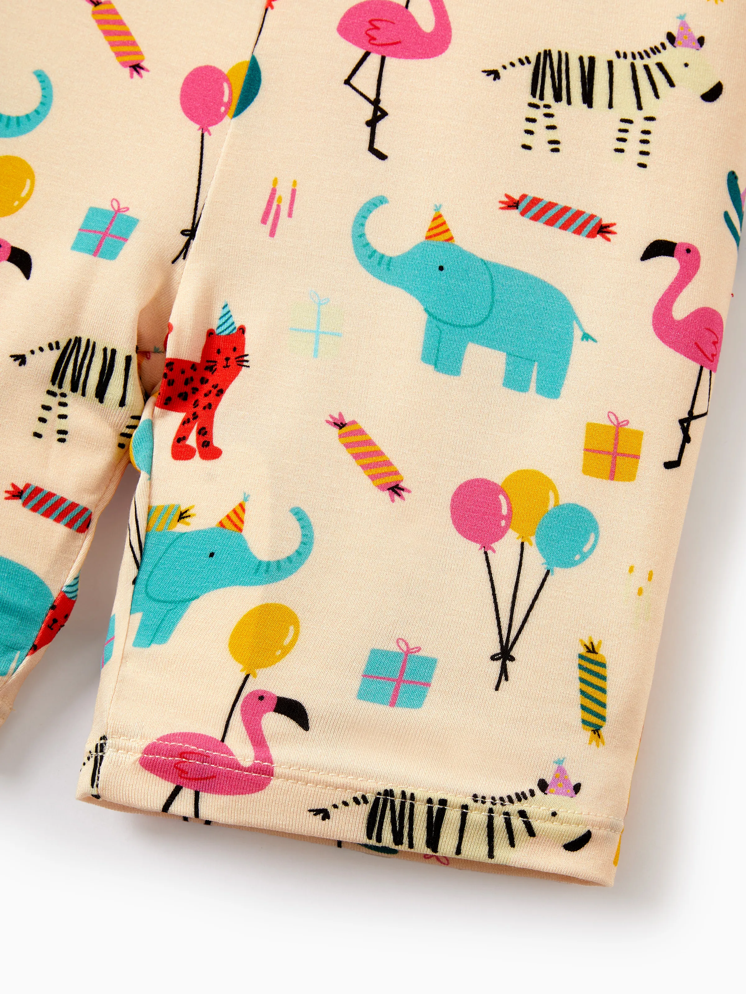 Bamboo Baby/Toddler 2pcs Childlike Printed Snug-Fitting Pajama Sets Pale Yellow - Image 9