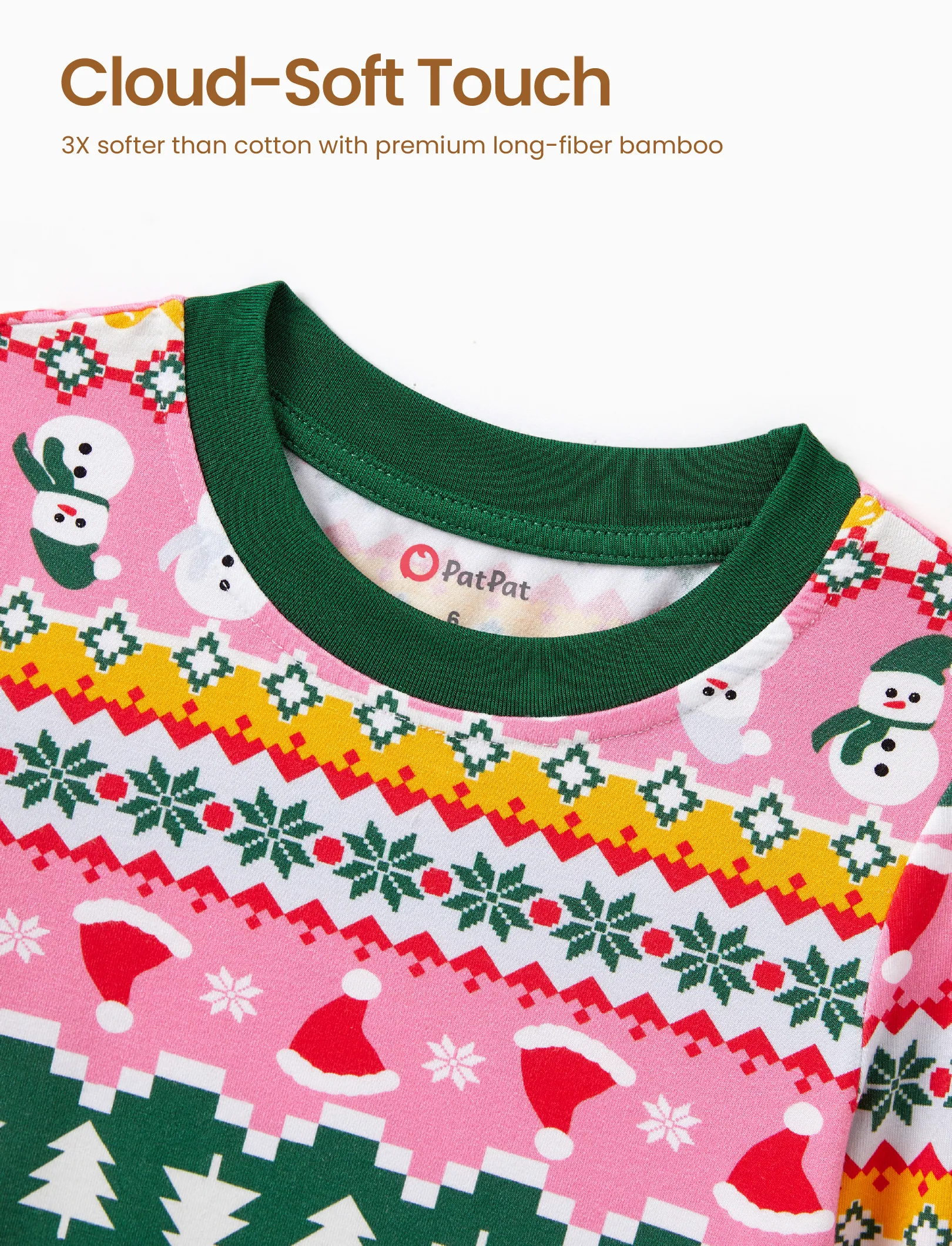 Christmas / Halloween Pajama 2-Piece Upgraded Thick Bamboo Pajama Set With Childlike Print for Toddler / Kids Girl (Snug-Fitting) Multi-color - Image 3