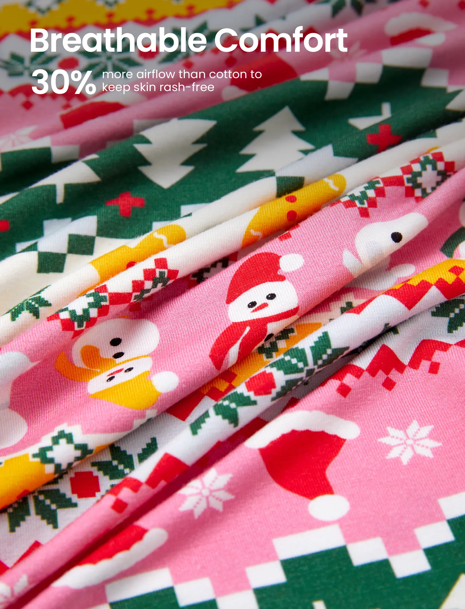 Christmas / Halloween Pajama 2-Piece Upgraded Thick Bamboo Pajama Set With Childlike Print for Toddler / Kids Girl (Snug-Fitting) Multi-color - Image 6