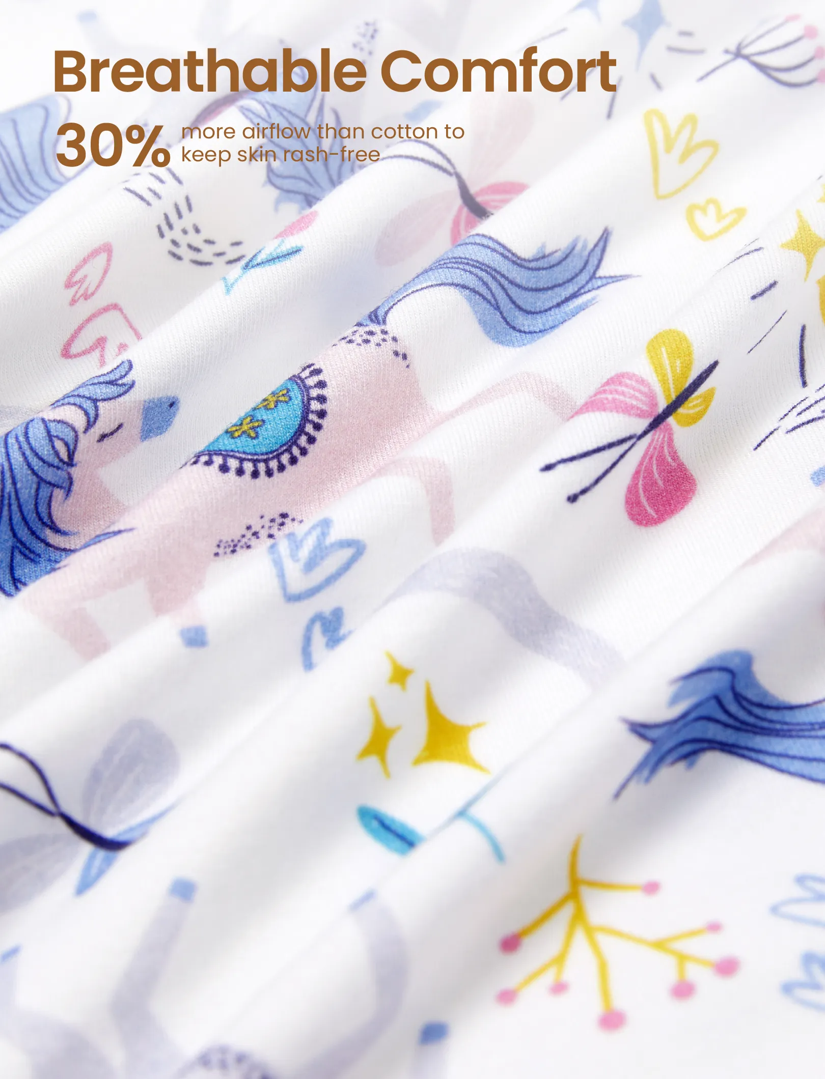 Christmas / Halloween Pajama 2-Piece Upgraded Thick Bamboo Pajama Set With Childlike Print for Toddler / Kids Girl (Snug-Fitting) Pink - Image 5