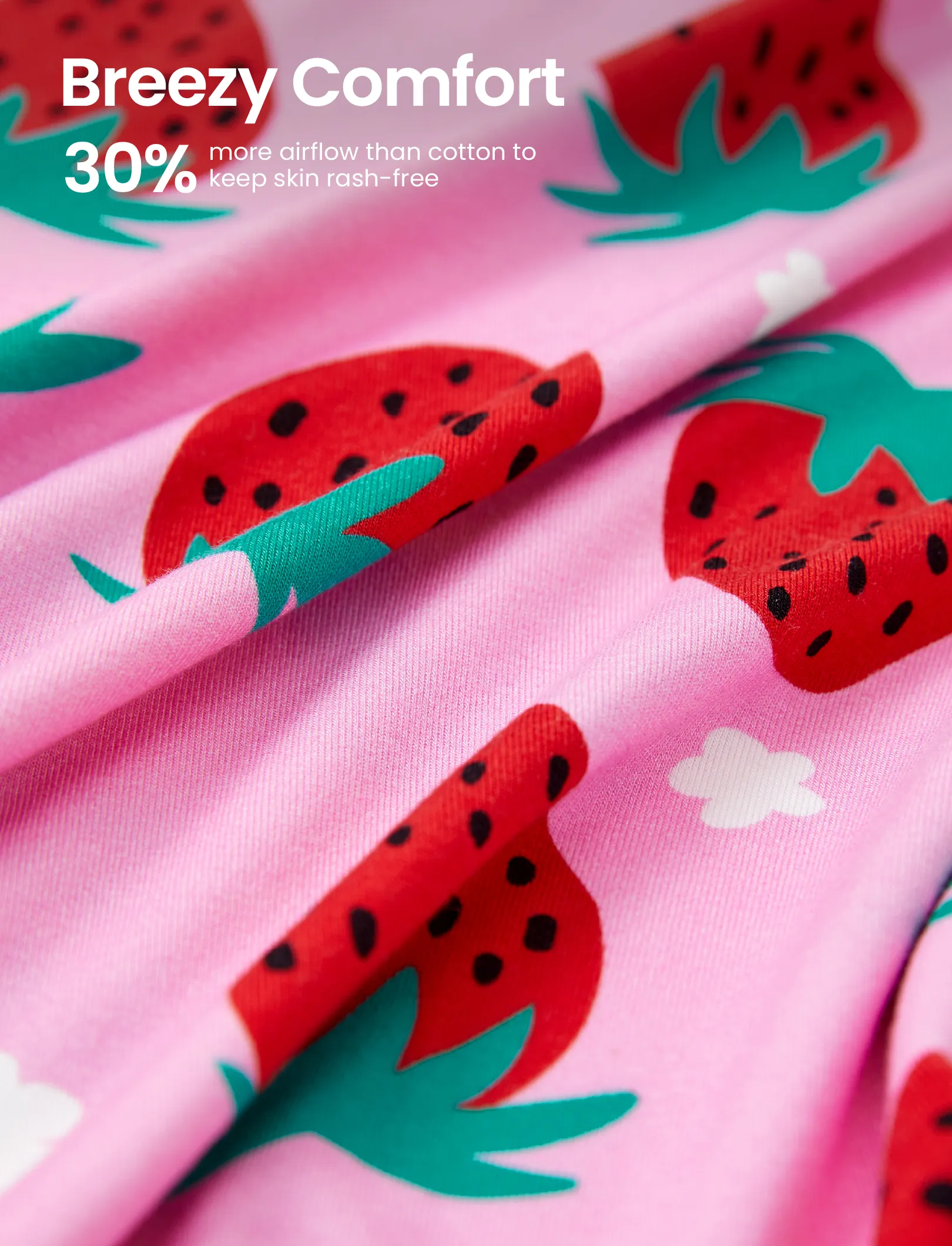 Christmas / Halloween Pajama 2-Piece Upgraded Thick Bamboo Pajama Set With Childlike Print for Toddler / Kids Girl (Snug-Fitting) Red - Image 6