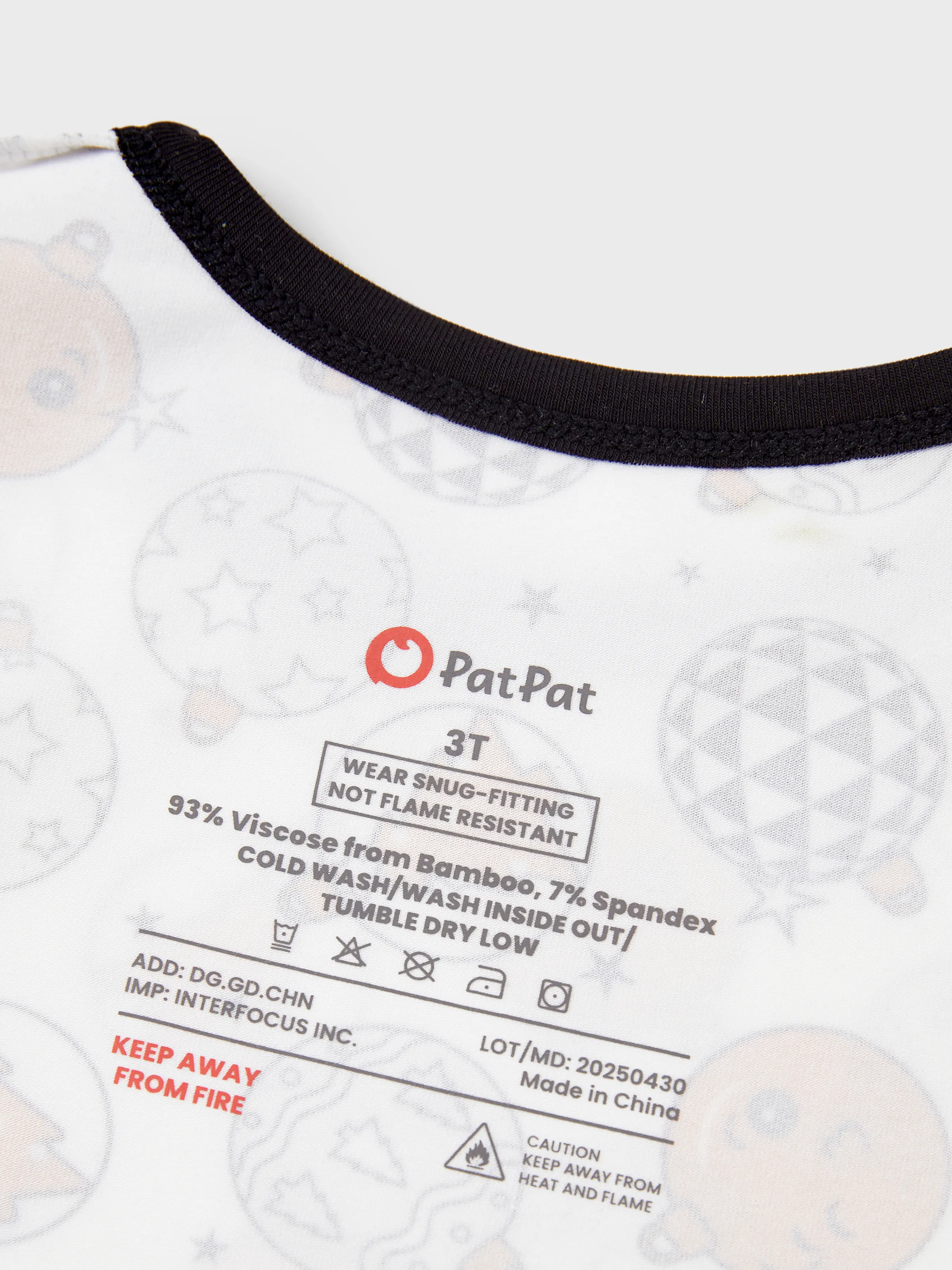 Christmas / Halloween Pajama 2-piece Bamboo Pajamas Set With Childlike Print for Baby / Toddler( Snug-Fitting) Orange - Image 8