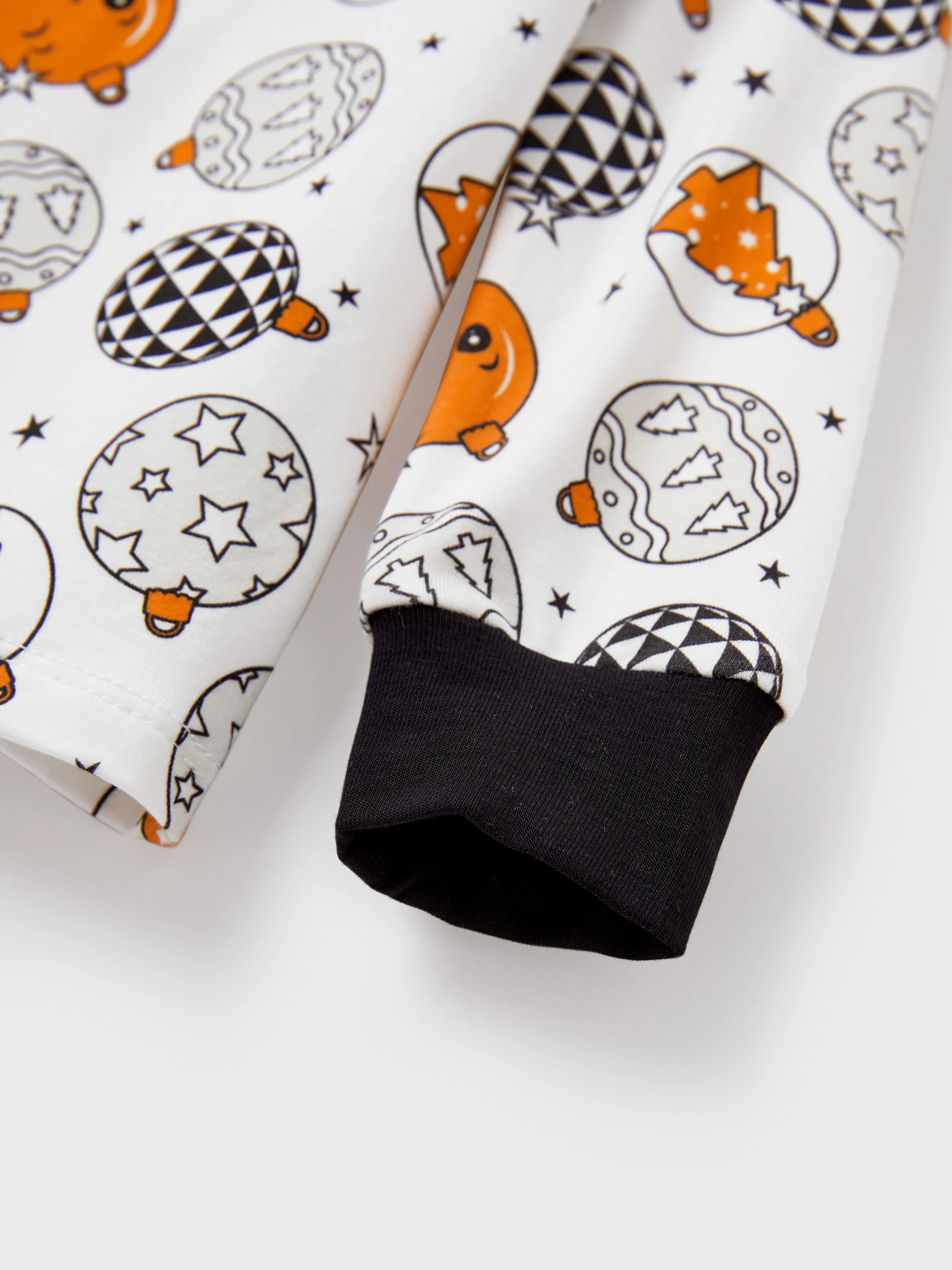 Christmas / Halloween Pajama 2-piece Bamboo Pajamas Set With Childlike Print for Baby / Toddler( Snug-Fitting) Orange - Image 9