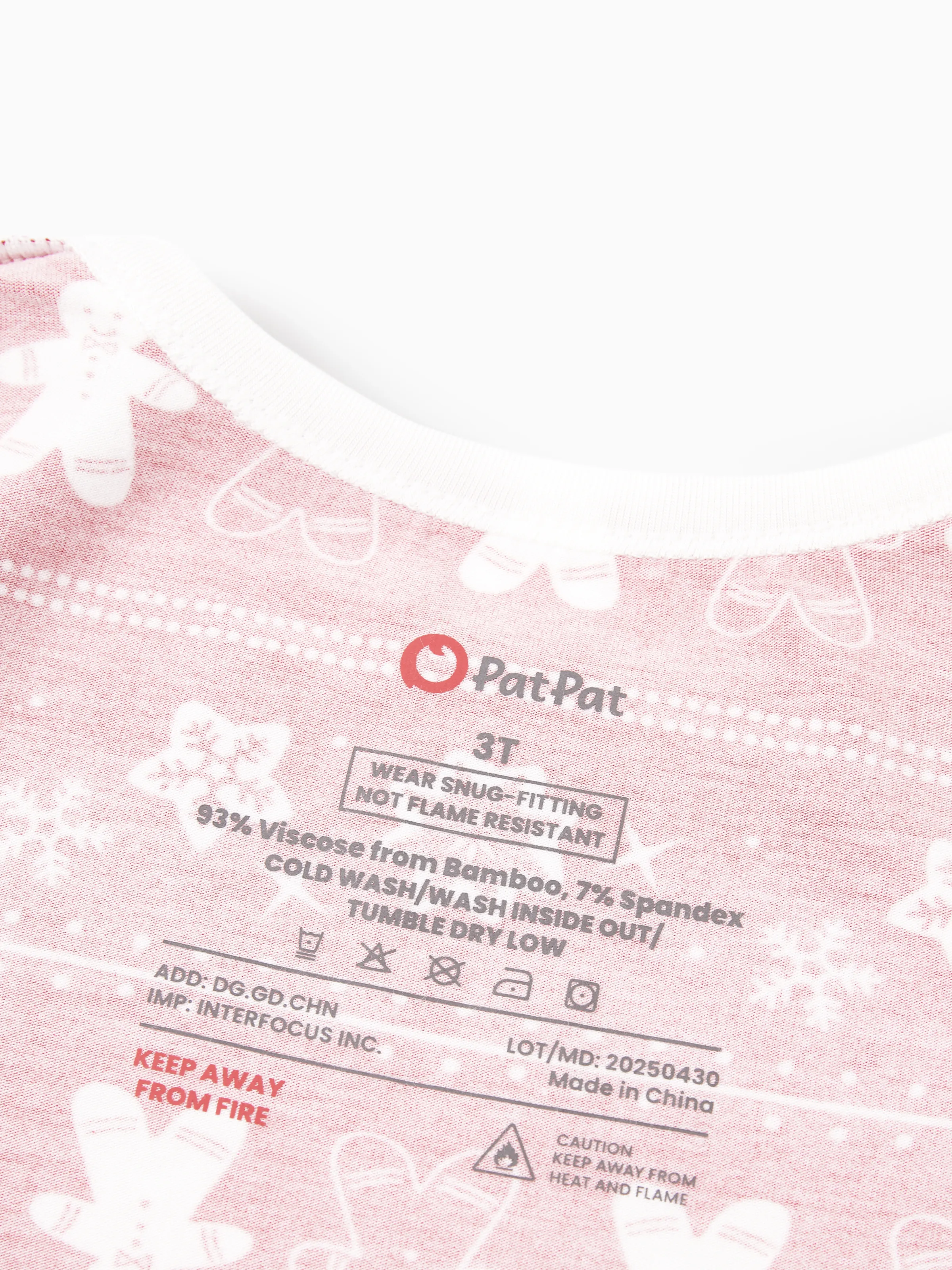 Christmas / Halloween Pajama 2-piece Bamboo Pajamas Set With Childlike Print for Baby / Toddler( Snug-Fitting) Red - Image 9