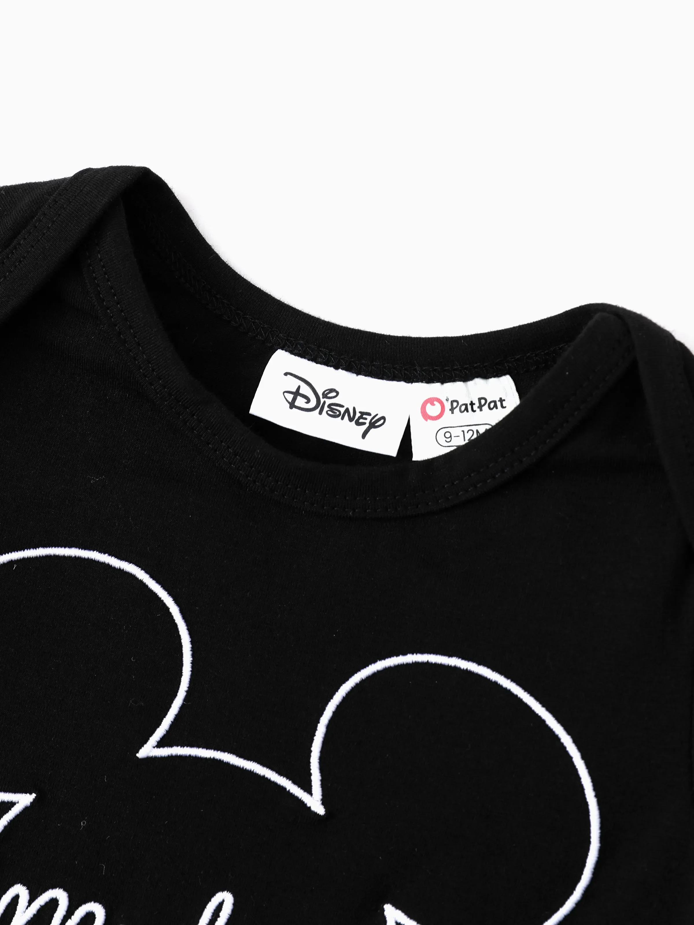 Disney Mickey and Friends Family matching 1pc Mickey Mouse Allover Print Sporty Dress/Cotton Top /Romper Expression Casual Suits Family Set Black - Image 15