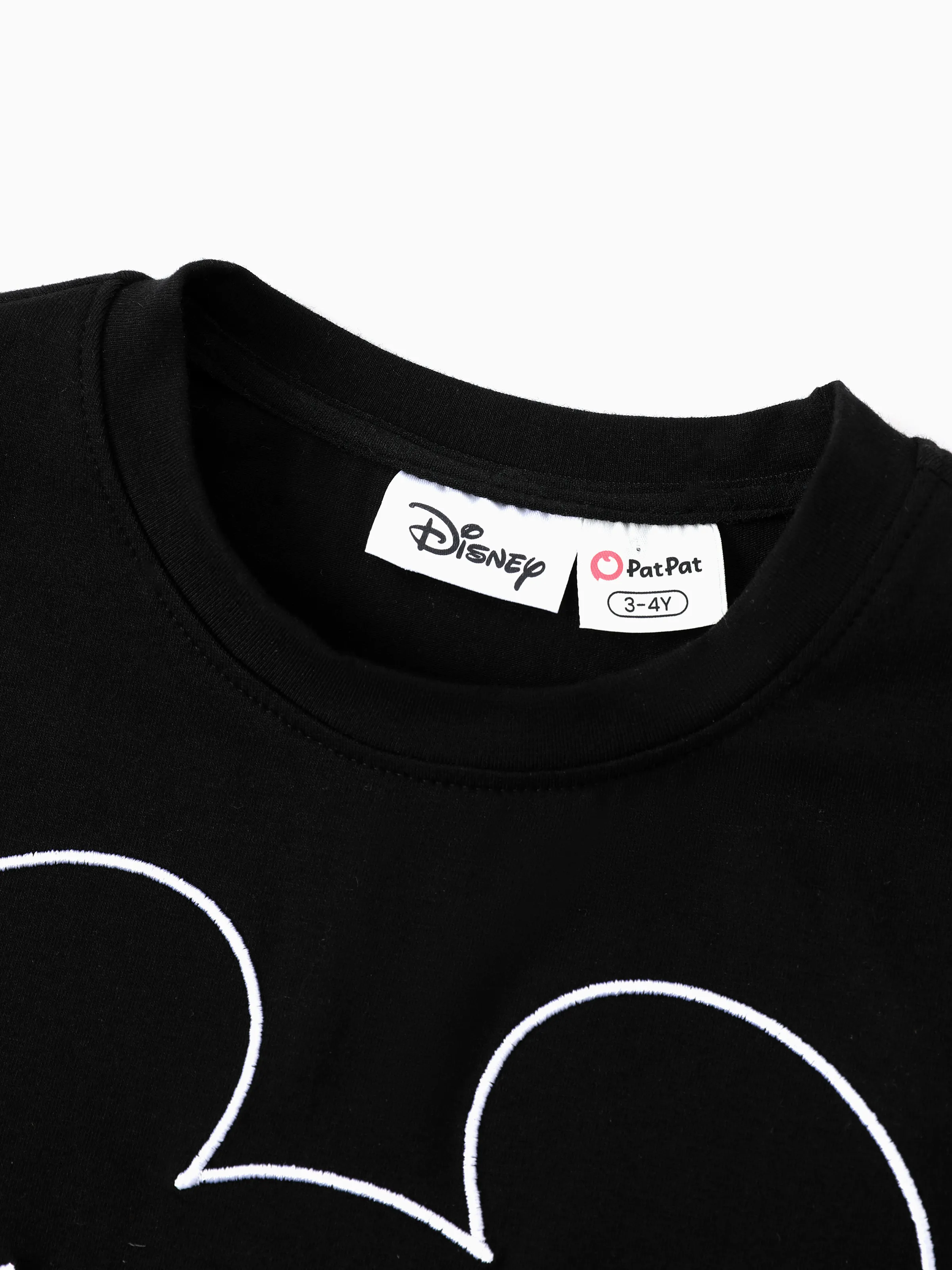 Disney Mickey and Friends Family matching 1pc Mickey Mouse Allover Print Sporty Dress/Cotton Top /Romper Expression Casual Suits Family Set Black - Image 21