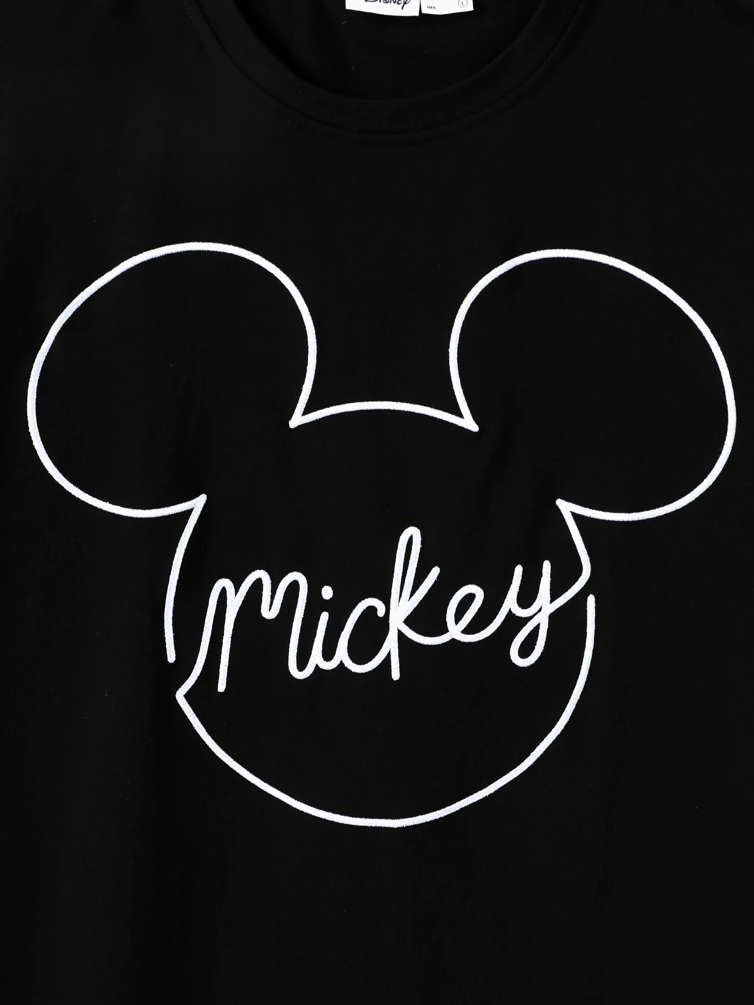 Disney Mickey and Friends Family matching 1pc Mickey Mouse Allover Print Sporty Dress/Cotton Top /Romper Expression Casual Suits Family Set Black - Image 25