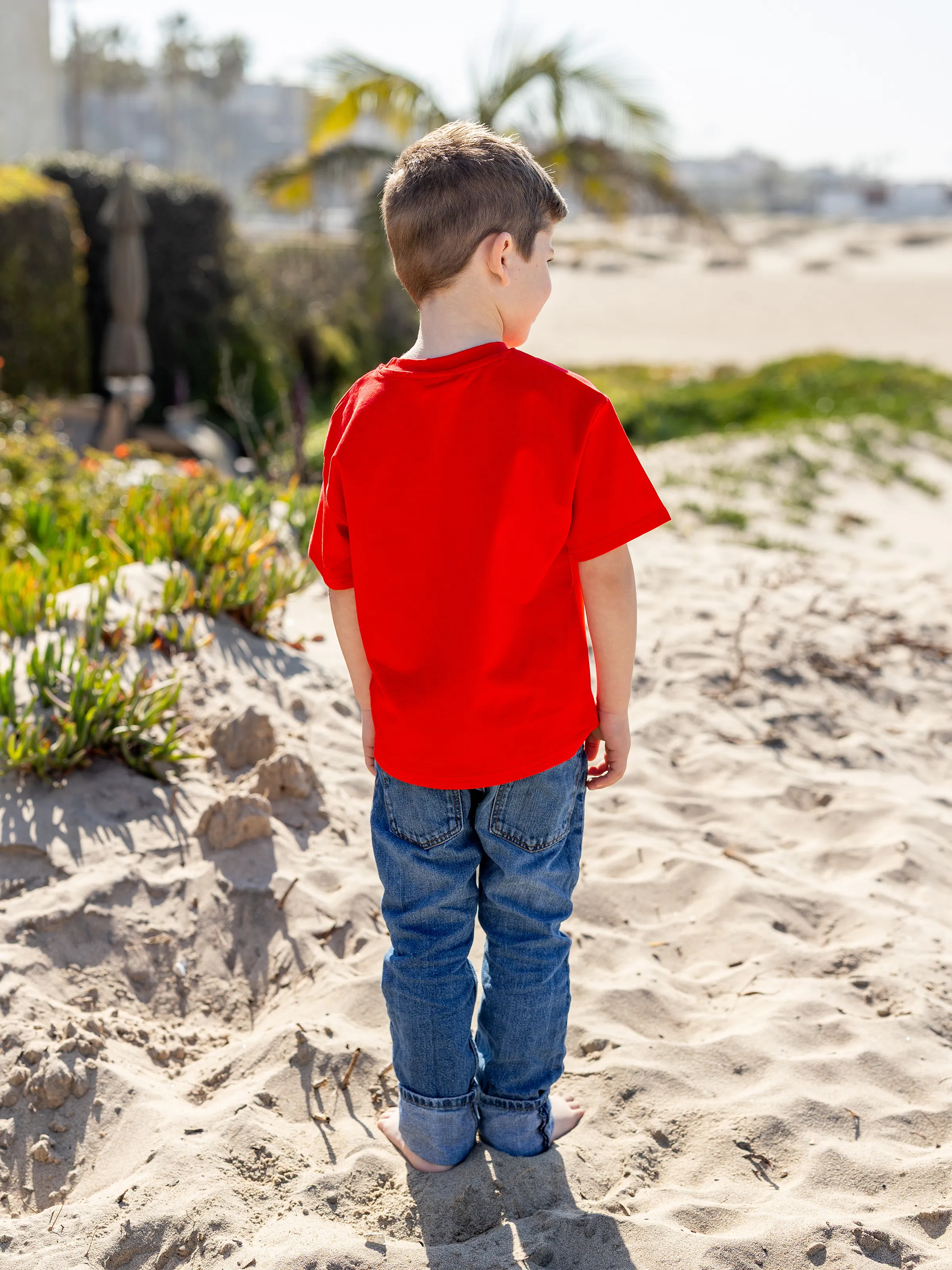 Disney Mickey and Friends Family matching 1pc Mickey Mouse Graffiti Cotton T-shirt or Colorblock Dress or Naia™ Allover Romper Red - Image 17