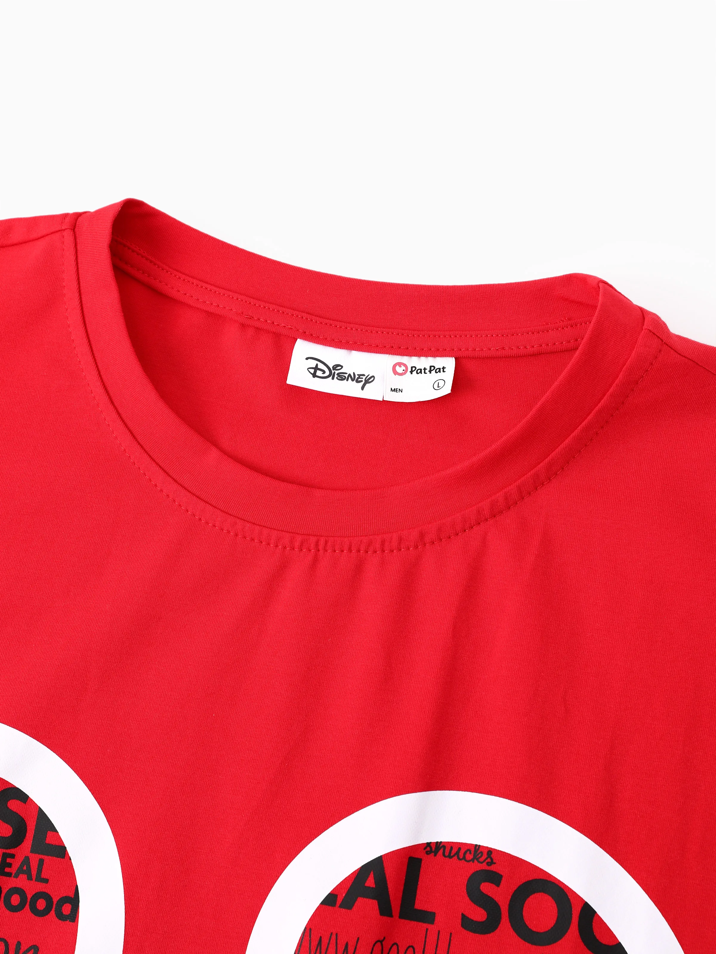 Disney Mickey and Friends Family matching 1pc Mickey Mouse Graffiti Cotton T-shirt or Colorblock Dress or Naia™ Allover Romper Red - Image 25