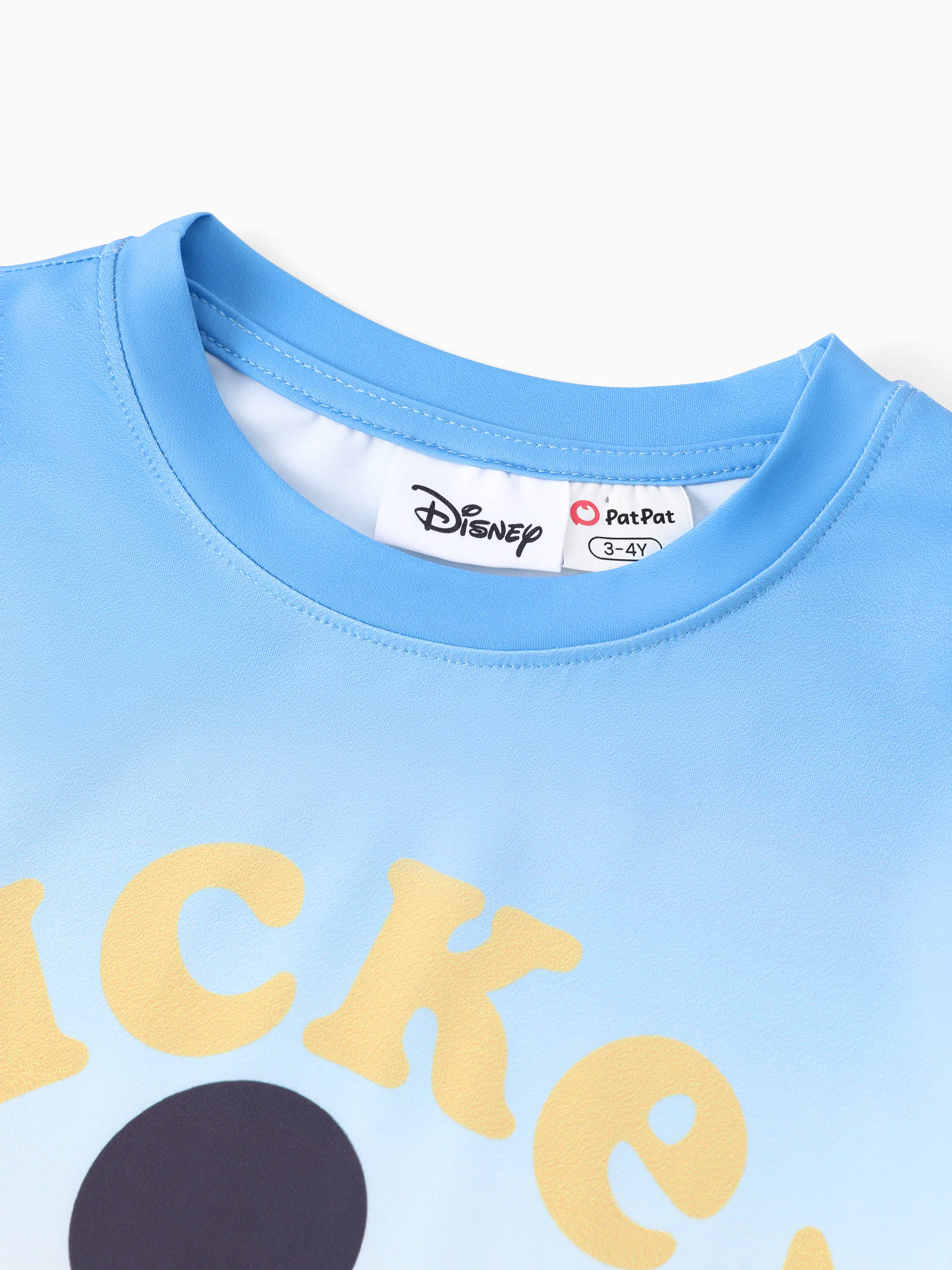 Disney Mickey and Friends Family matching Mickey Mouse Allover Print Denim Dresse/Jumpsuit/T-shirt Blue - Image 21