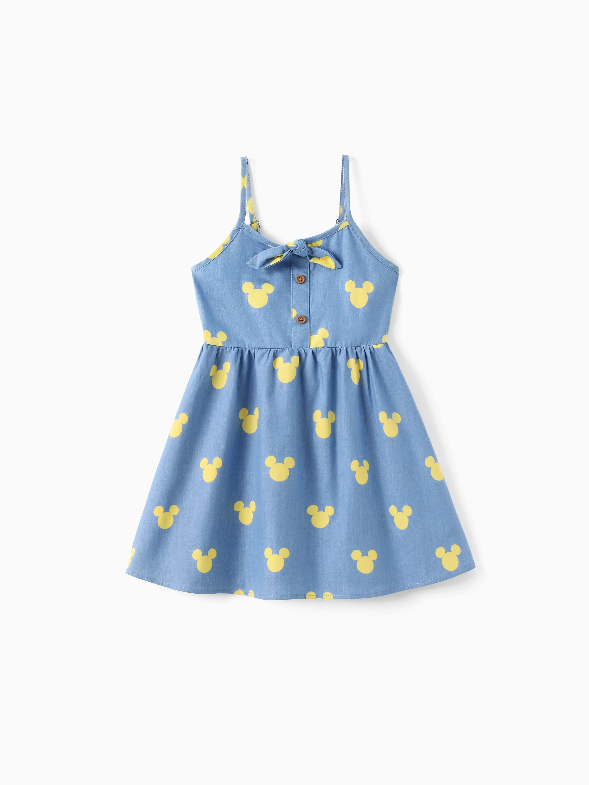 Disney Mickey and Friends Family matching Mickey Mouse Allover Print Denim Dresse/Jumpsuit/T-shirt Blue - Image 7