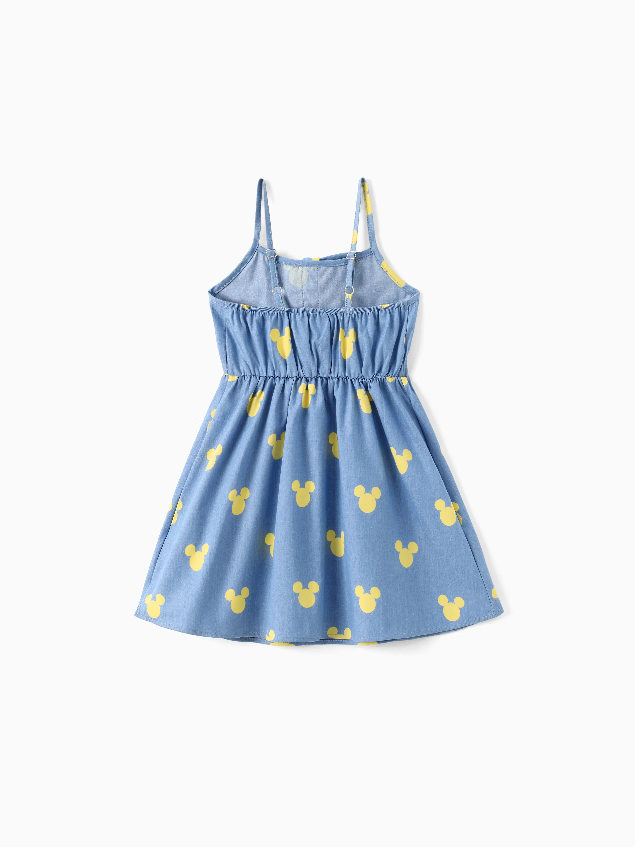 Disney Mickey and Friends Family matching Mickey Mouse Allover Print Denim Dresse/Jumpsuit/T-shirt Blue - Image 8