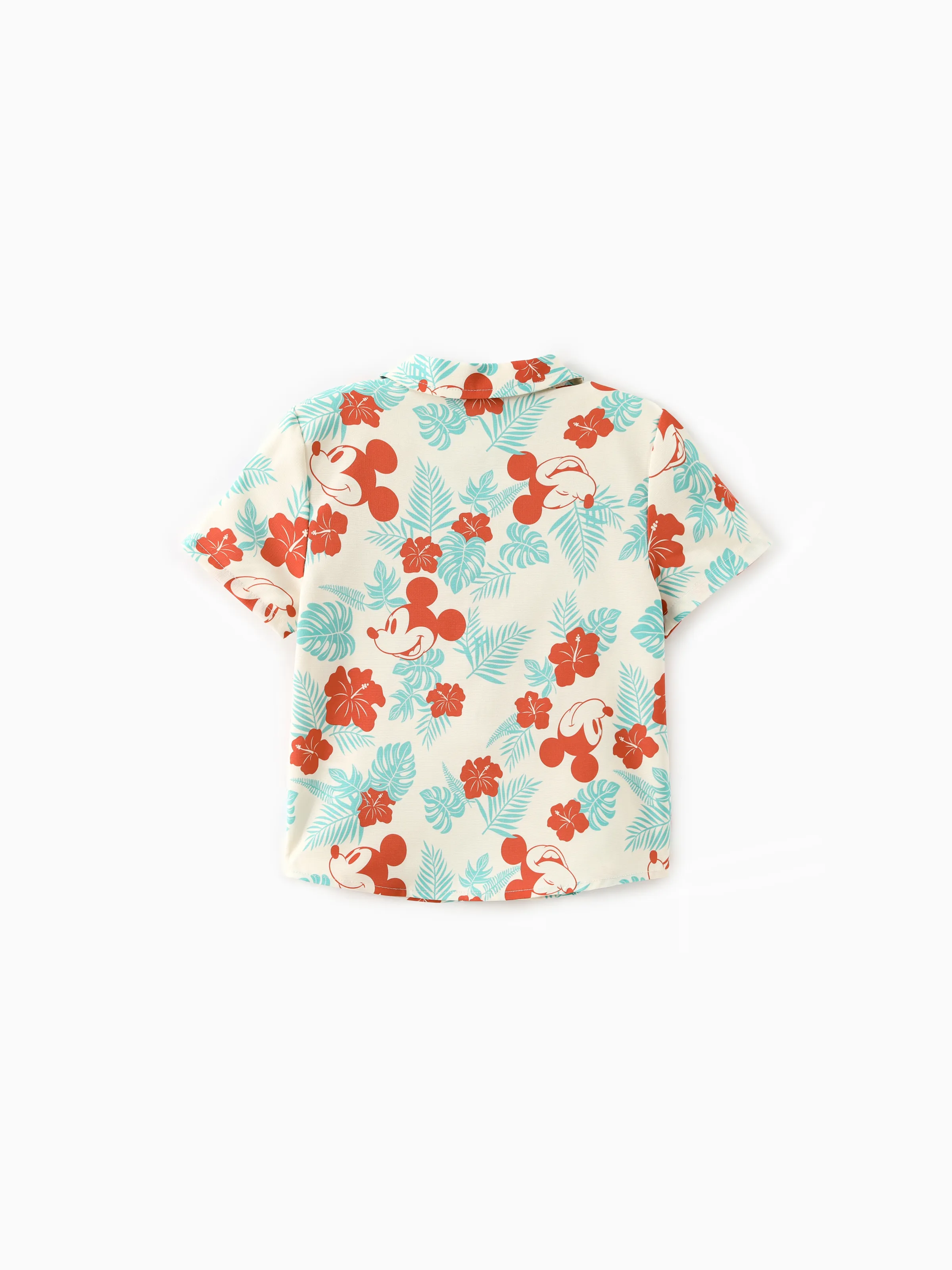 Disney Mickey and Friends Family Matching Naia™ Floral Allover Print Shirt/Sleeveless Hollow-out Dress/Romper Multi-color - Image 18