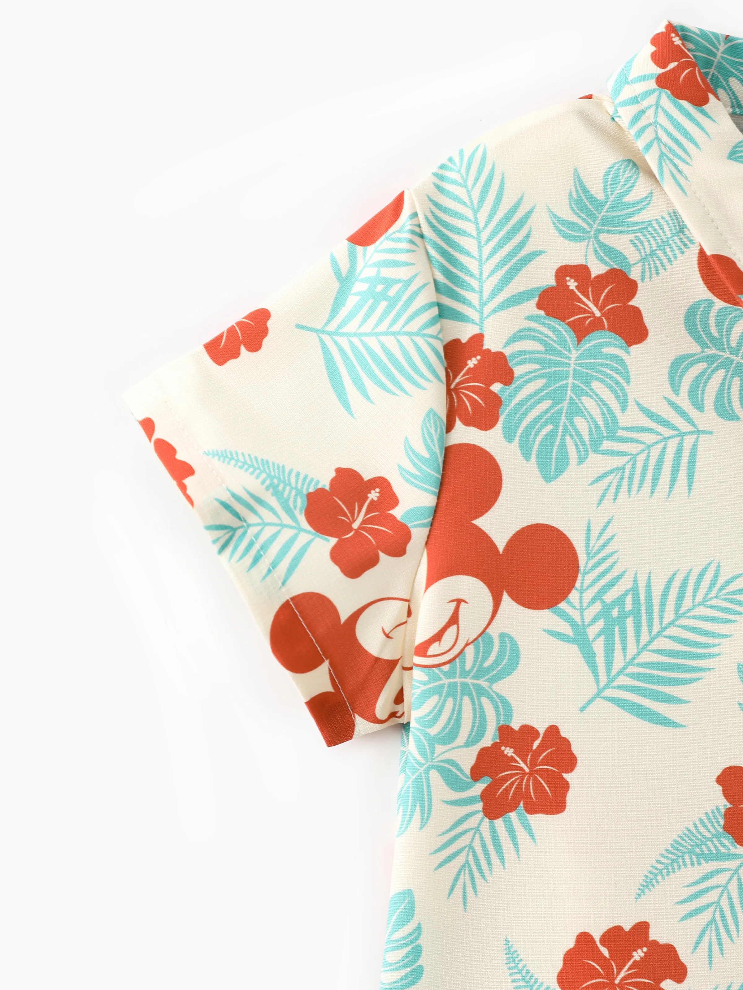 Disney Mickey and Friends Family Matching Naia™ Floral Allover Print Shirt/Sleeveless Hollow-out Dress/Romper Multi-color - Image 19