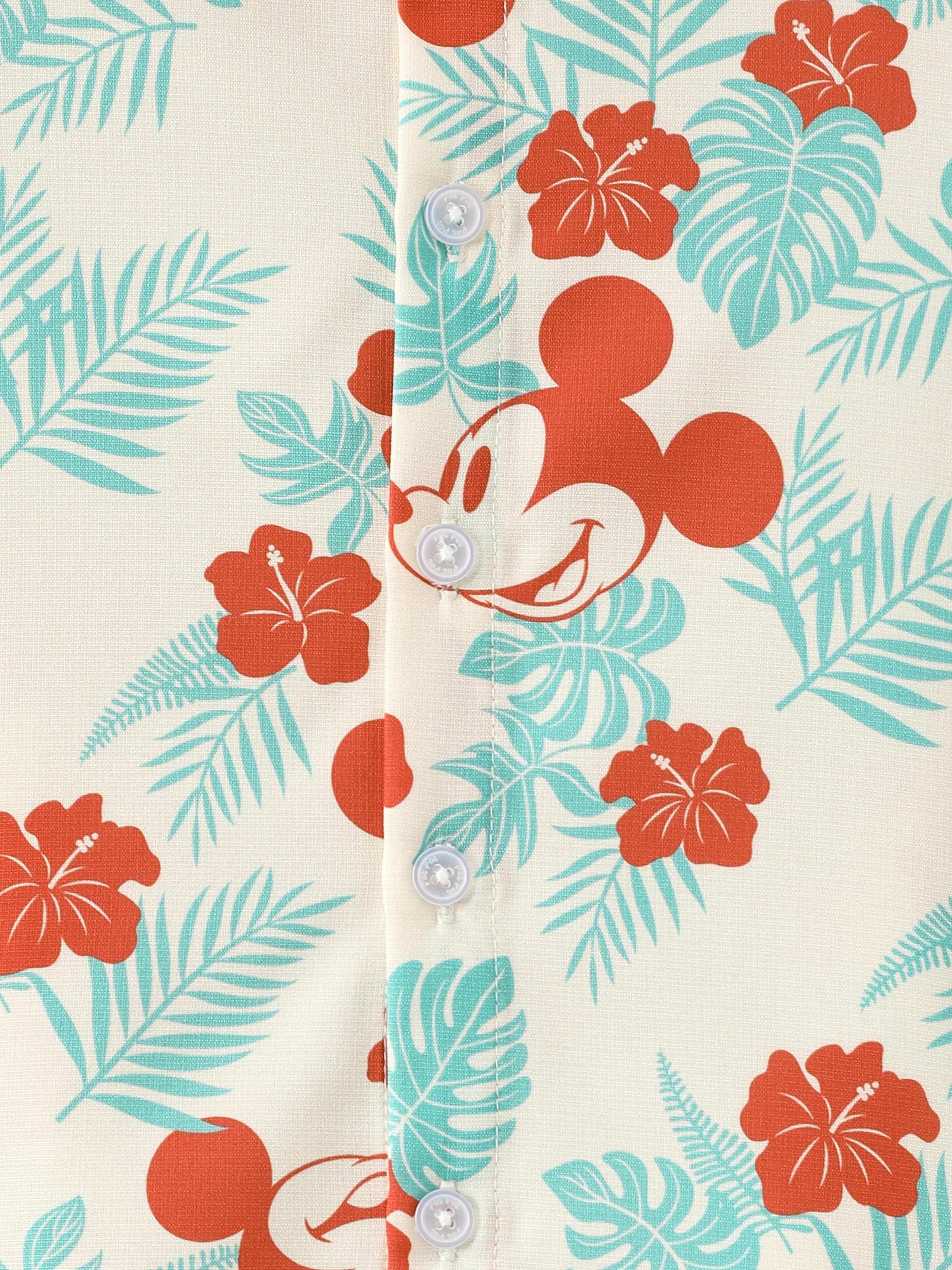 Disney Mickey and Friends Family Matching Naia™ Floral Allover Print Shirt/Sleeveless Hollow-out Dress/Romper Multi-color - Image 20