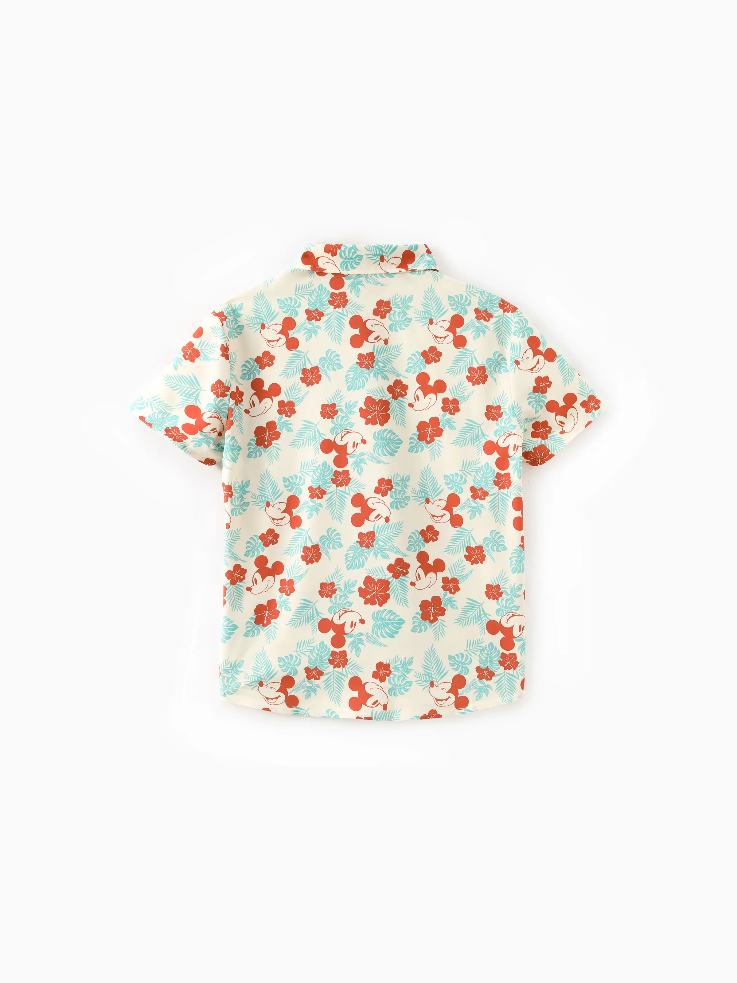 Disney Mickey and Friends Family Matching Naia™ Floral Allover Print Shirt/Sleeveless Hollow-out Dress/Romper Multi-color - Image 21