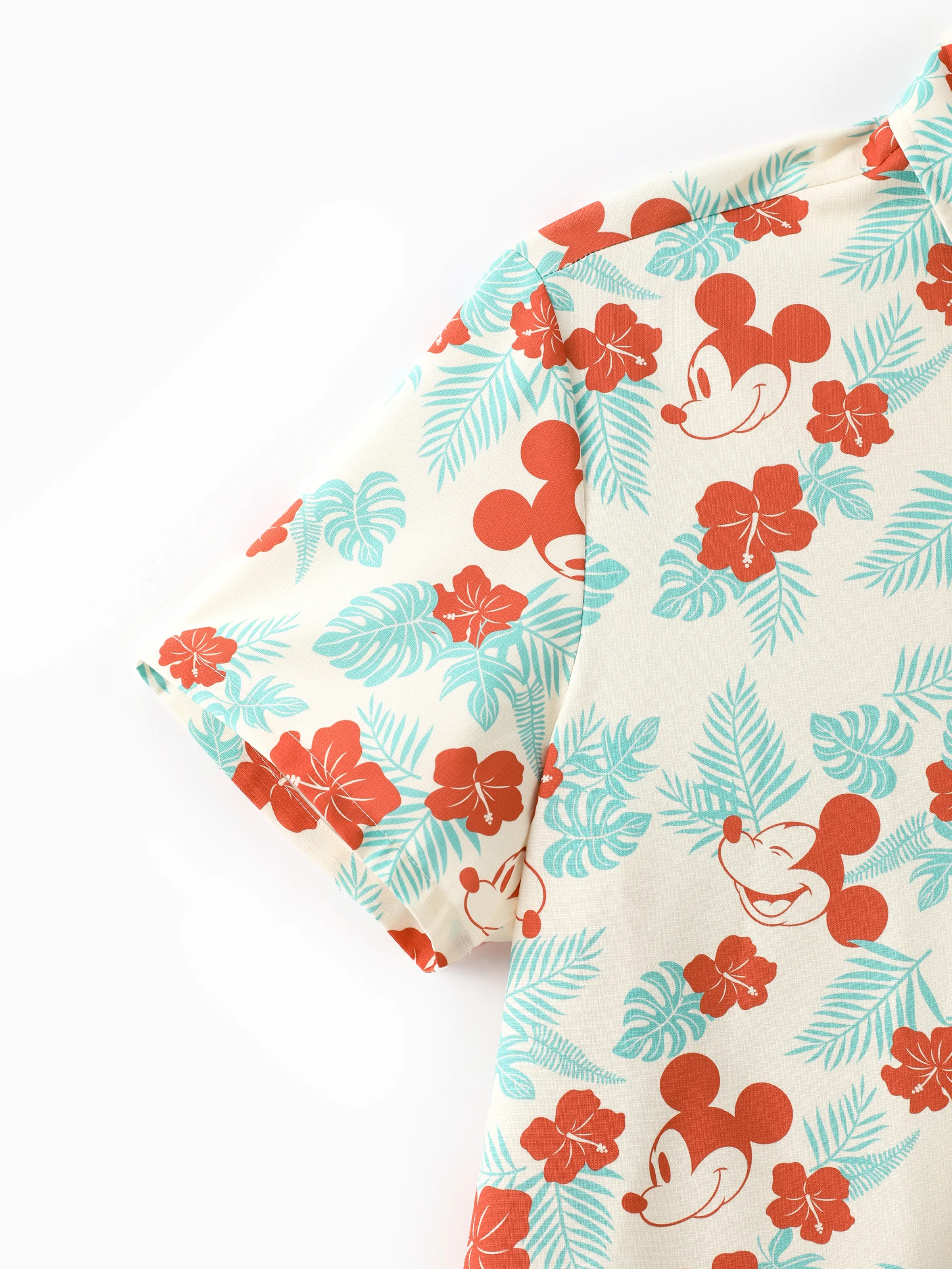 Disney Mickey and Friends Family Matching Naia™ Floral Allover Print Shirt/Sleeveless Hollow-out Dress/Romper Multi-color - Image 24