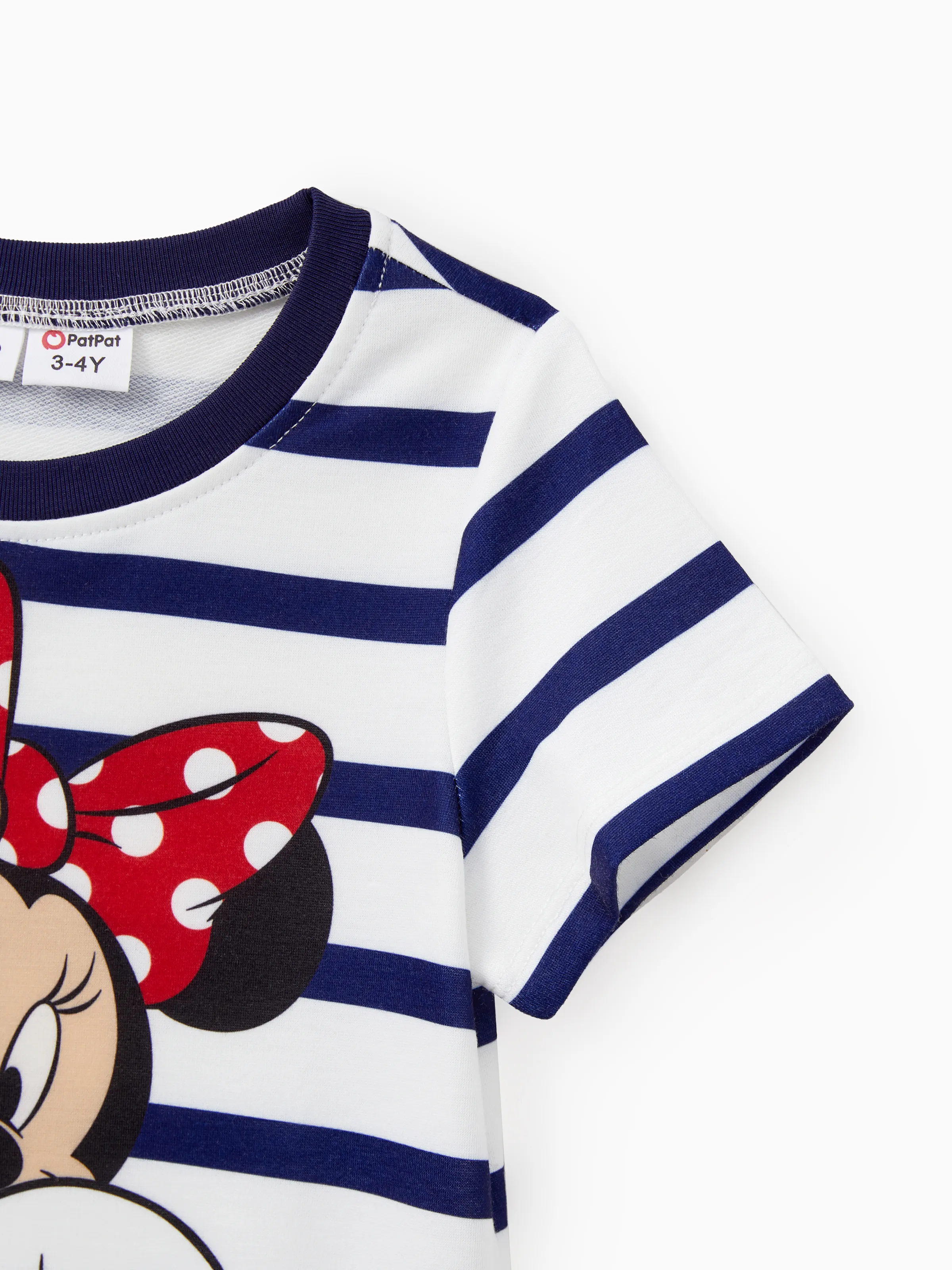 Disney Mickey and Friends Family Matching Stripe & Character Print Short-sleeve Naia™ Dresses and T-shirts Sets COLOREDSTRIPES - Image 10