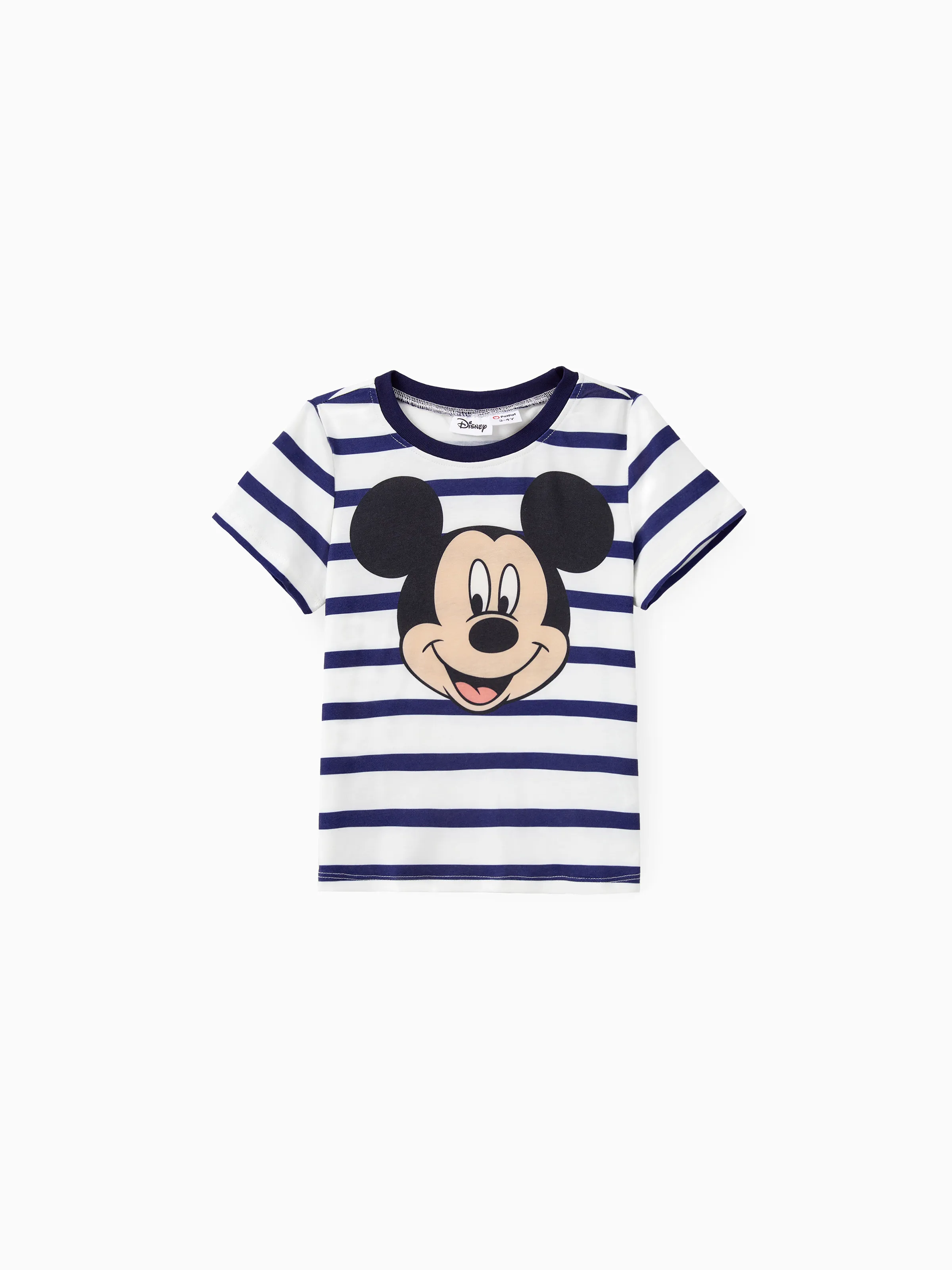 Disney Mickey and Friends Family Matching Stripe & Character Print Short-sleeve Naia™ Dresses and T-shirts Sets COLOREDSTRIPES - Image 11