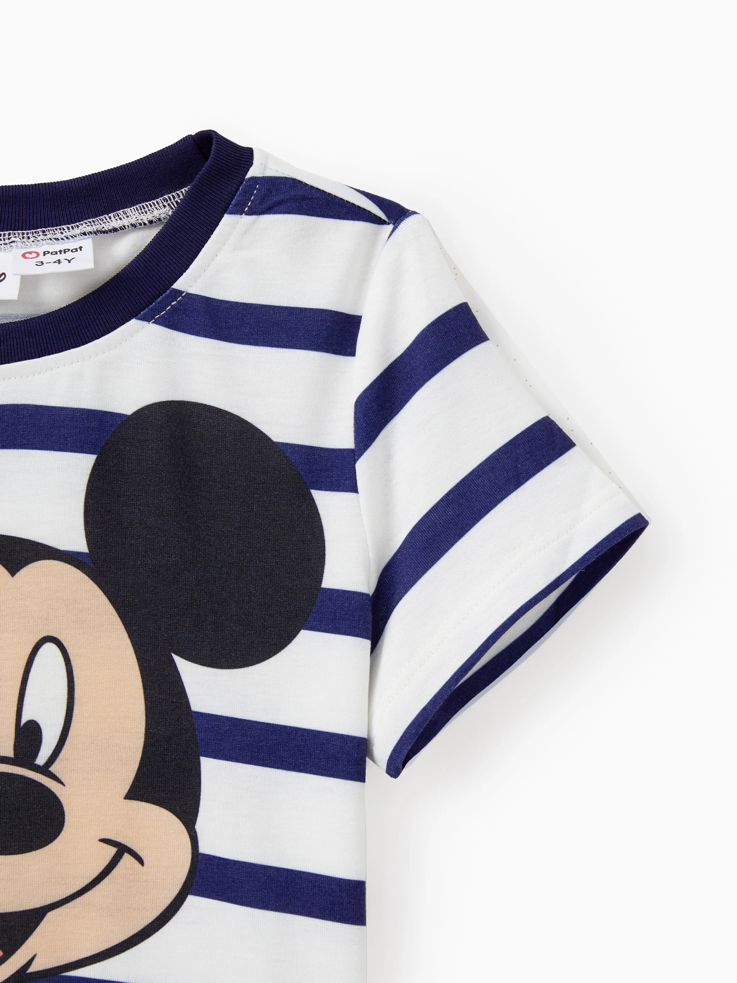 Disney Mickey and Friends Family Matching Stripe & Character Print Short-sleeve Naia™ Dresses and T-shirts Sets COLOREDSTRIPES - Image 14