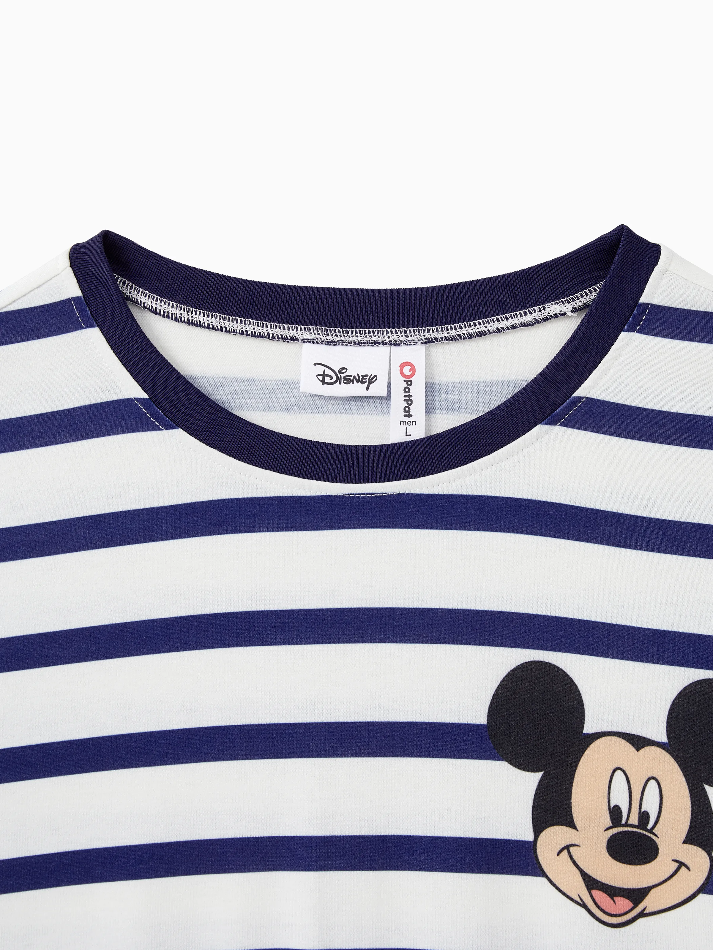 Disney Mickey and Friends Family Matching Stripe & Character Print Short-sleeve Naia™ Dresses and T-shirts Sets COLOREDSTRIPES - Image 16