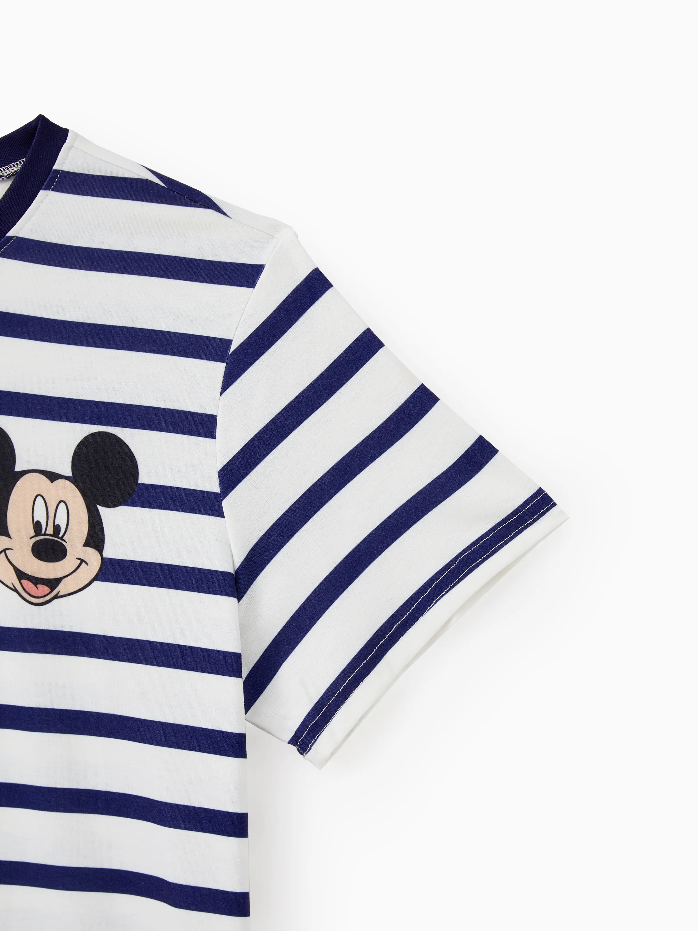 Disney Mickey and Friends Family Matching Stripe & Character Print Short-sleeve Naia™ Dresses and T-shirts Sets COLOREDSTRIPES - Image 17