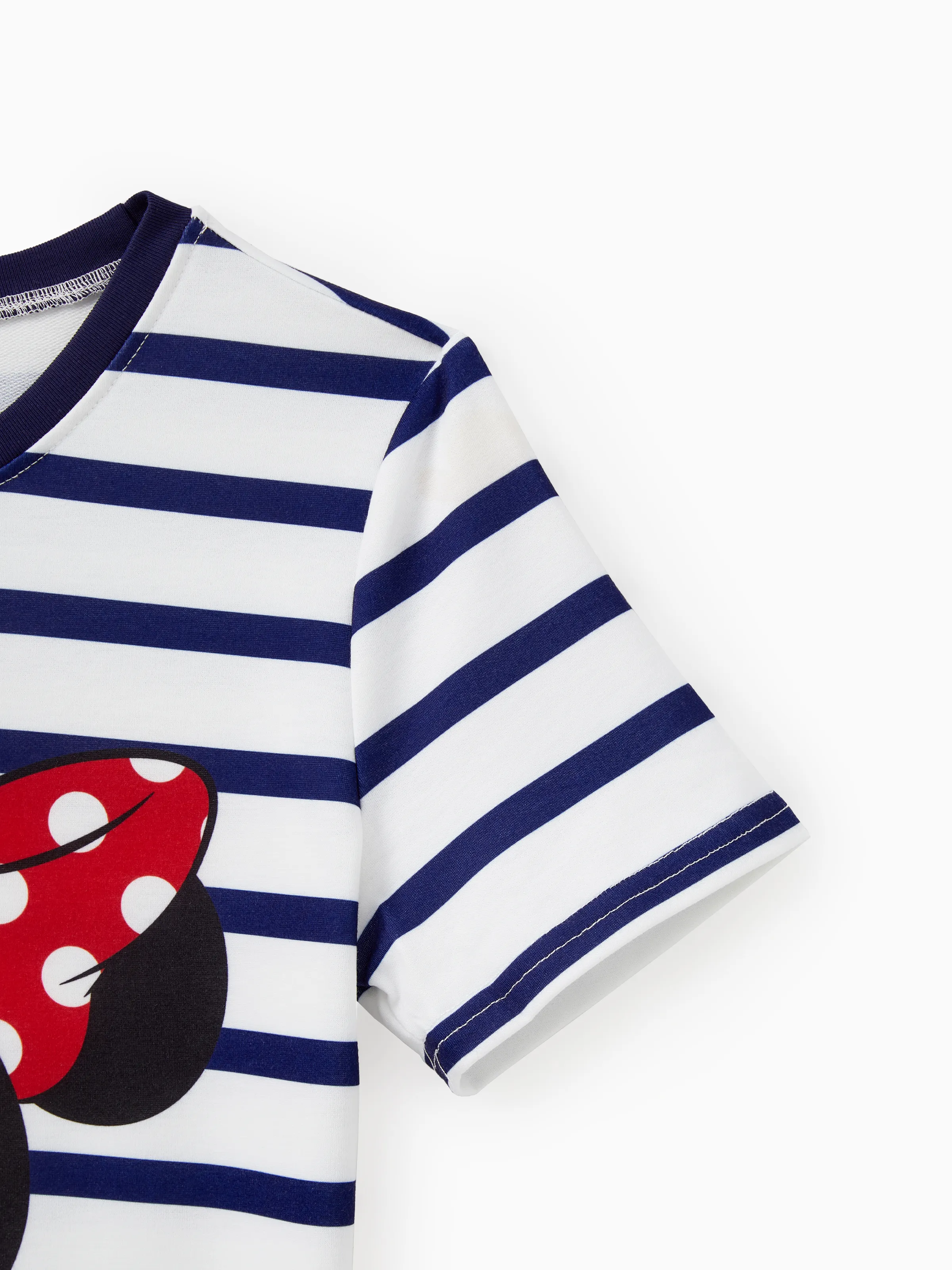 Disney Mickey and Friends Family Matching Stripe & Character Print Short-sleeve Naia™ Dresses and T-shirts Sets COLOREDSTRIPES - Image 6