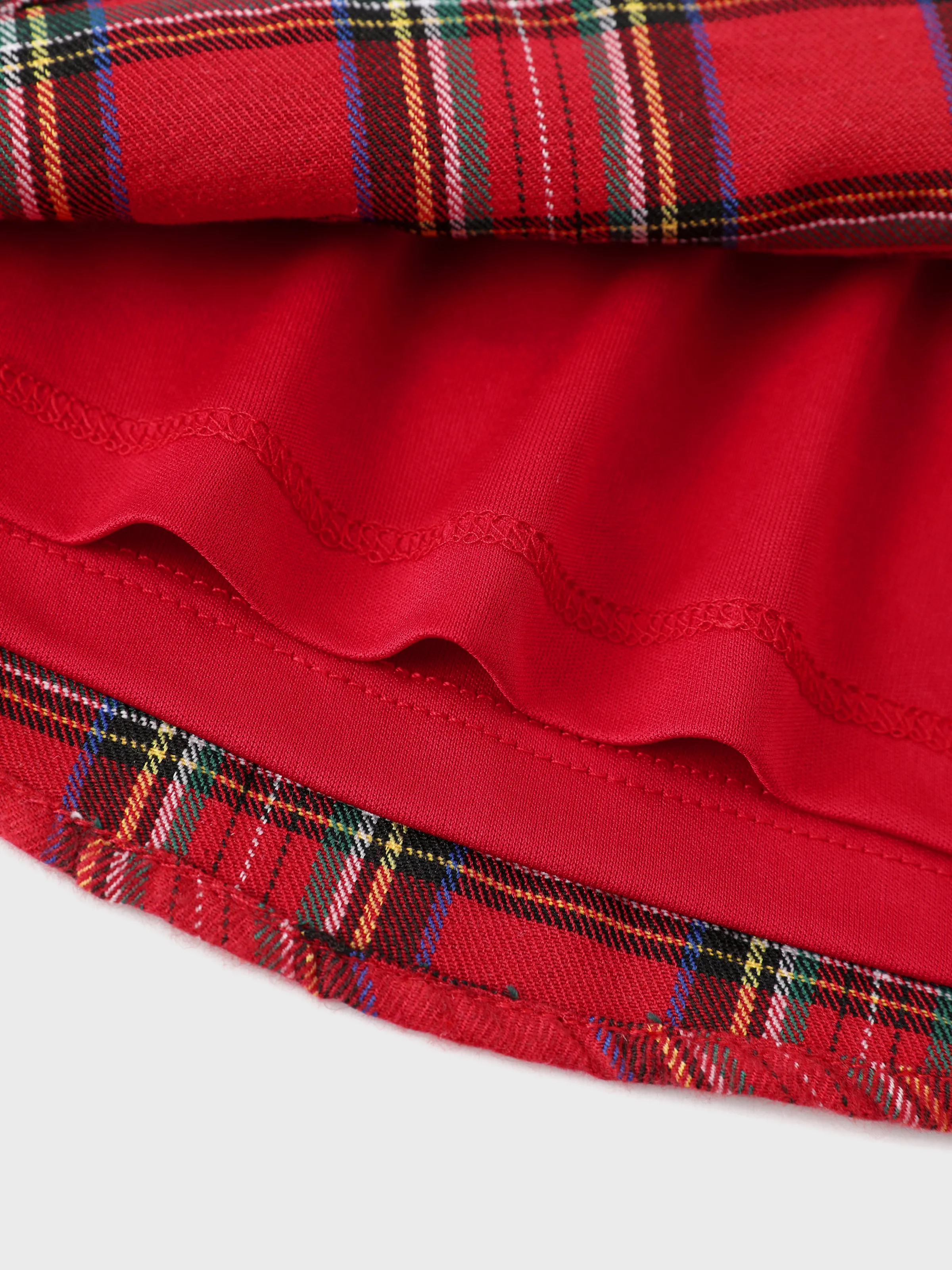 Disney Mickey and Friends Toddler Girl 2pcs Mickey Mouse Cotton Long-sleeve Top And Tweed Bowknot Skirt Set Beige - Image 13