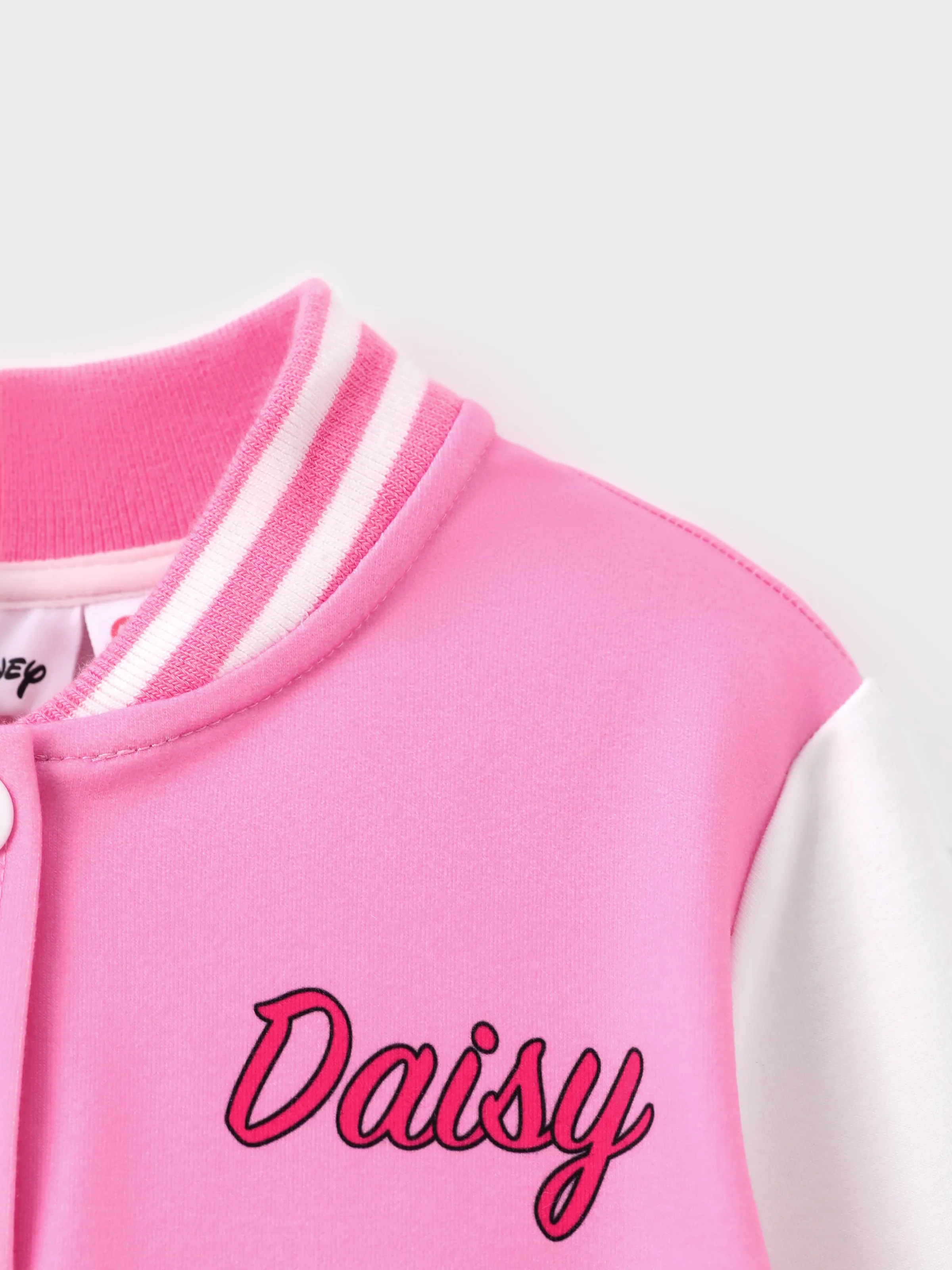 Disney Mickey and Friends Toddler/Kid Girl Daisy Lightweight Bomber Jacket Pink - Image 4