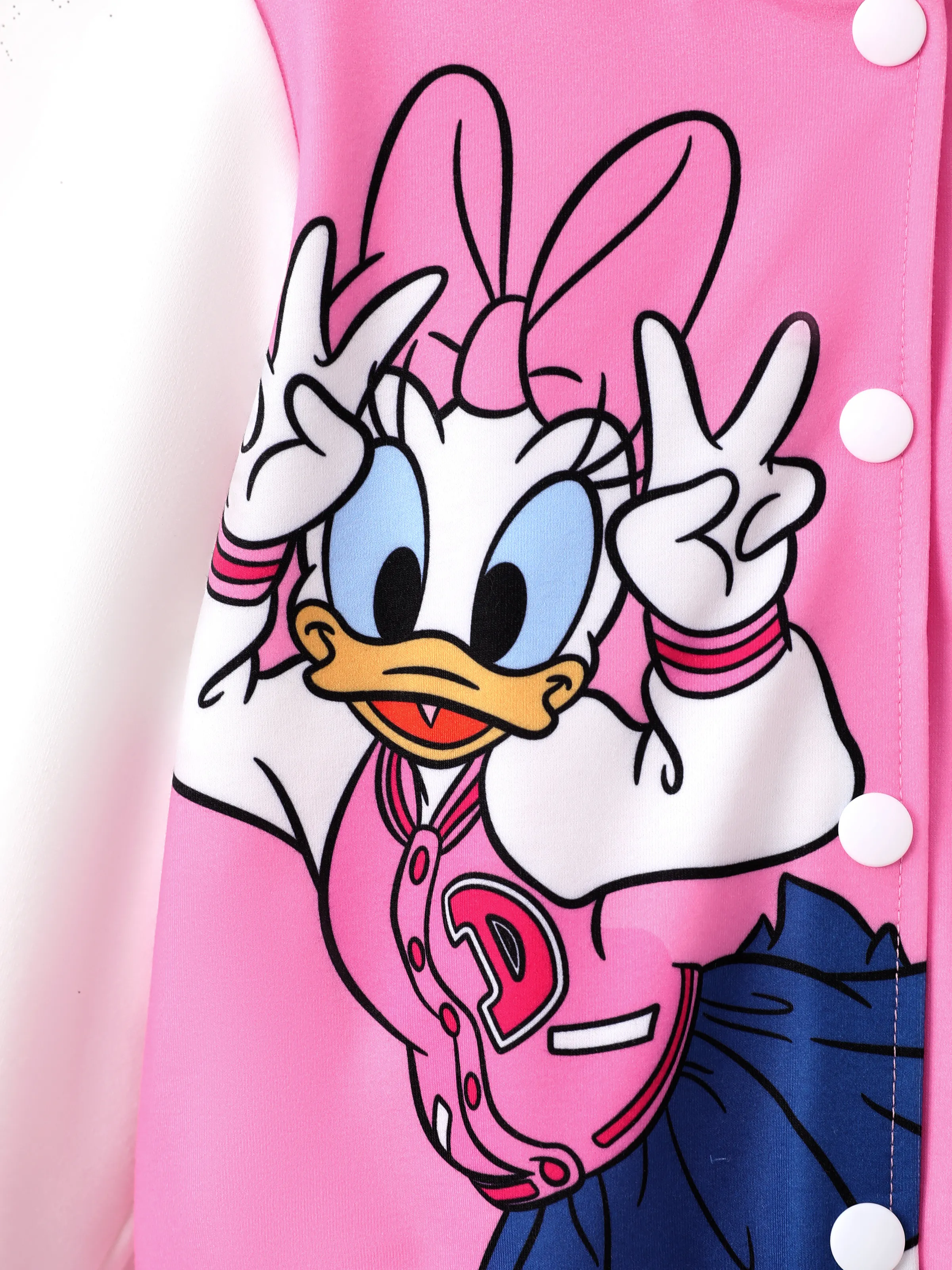 Disney Mickey and Friends Toddler/Kid Girl Daisy Lightweight Bomber Jacket Pink - Image 5