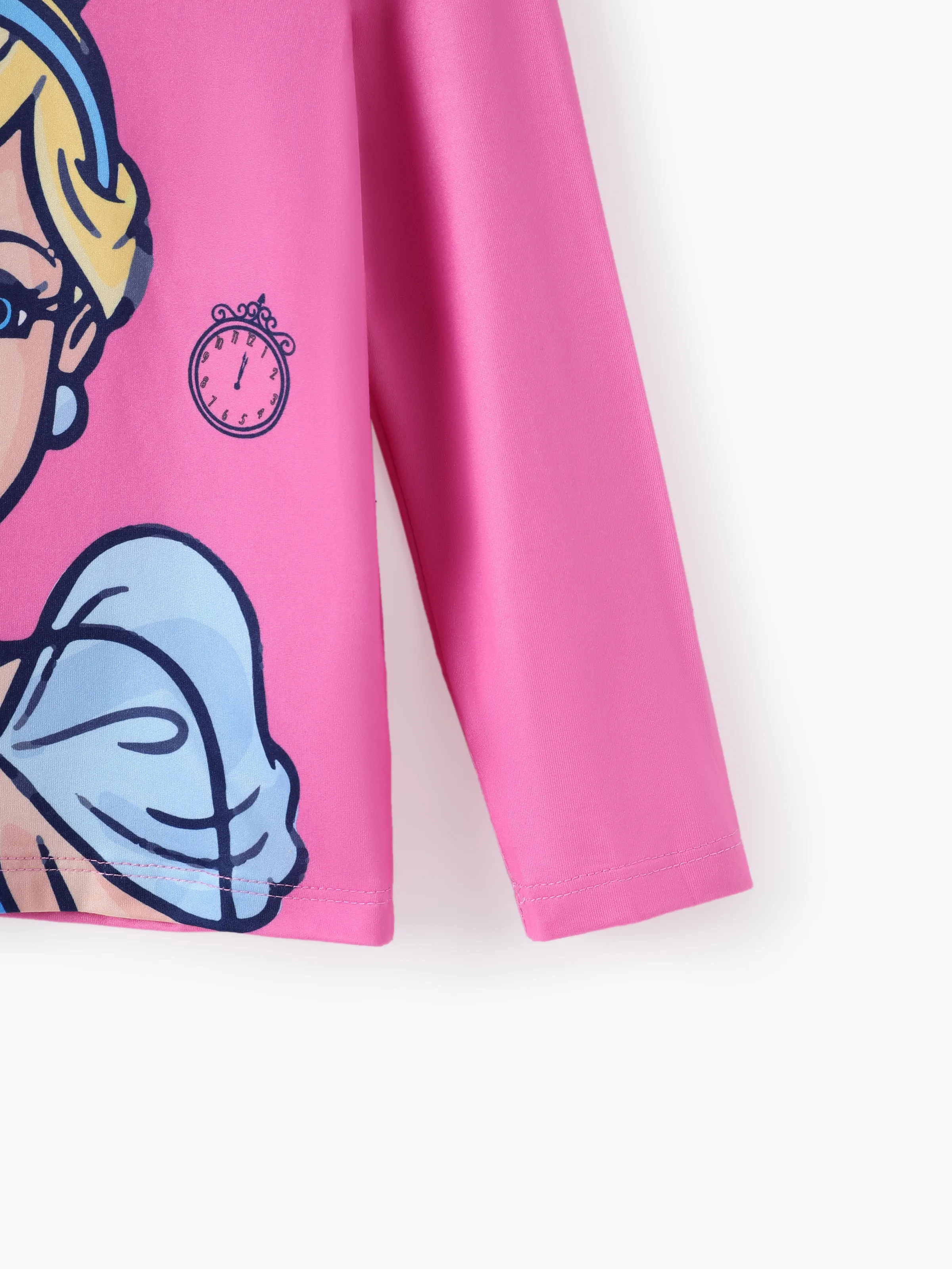 Disney Princess Baby Girl 2pcs Cinderella Print Top and Leggings Set Pink - Image 7