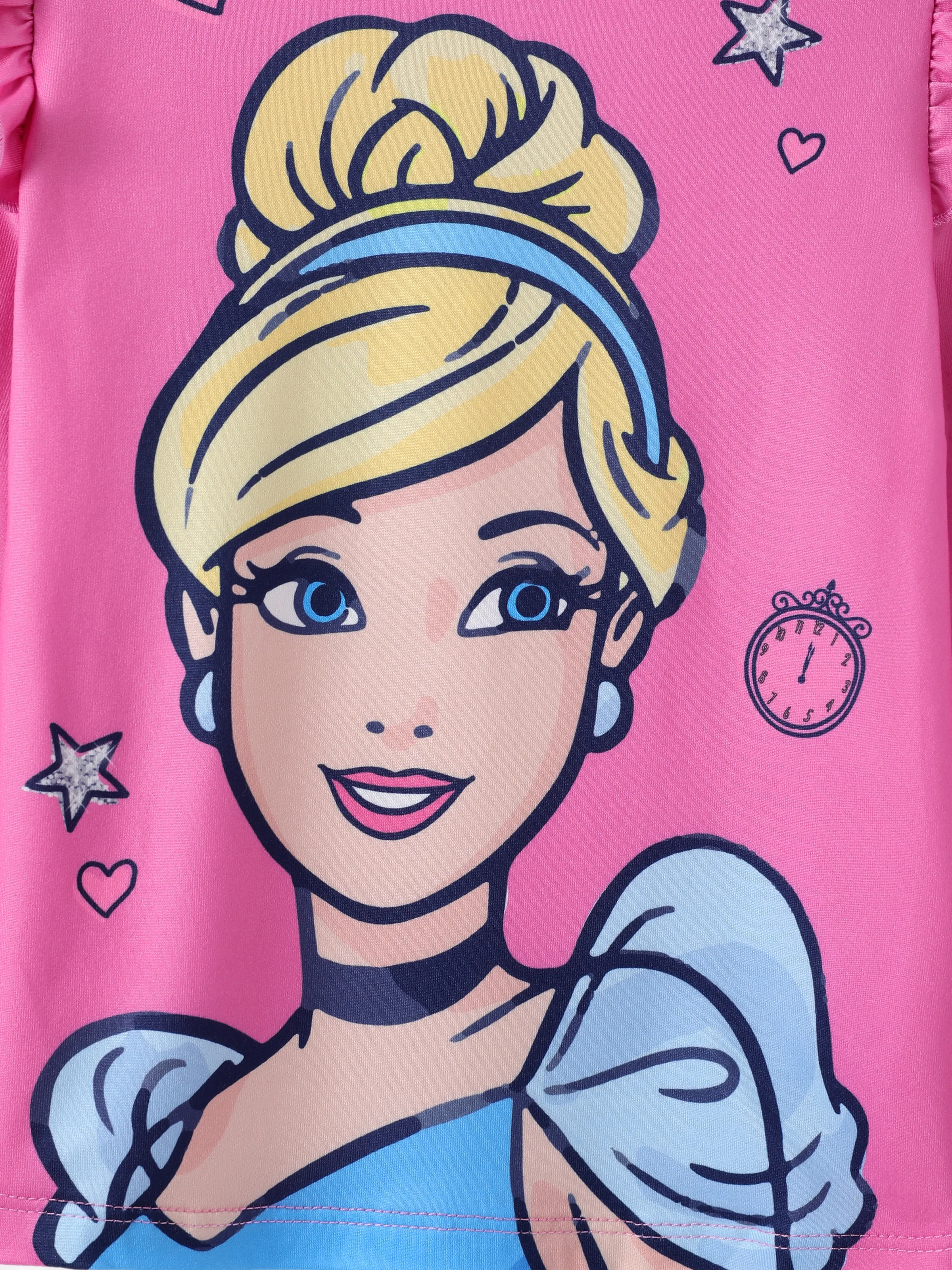 Disney Princess Baby Girl 2pcs Cinderella Print Top and Leggings Set Pink - Image 8