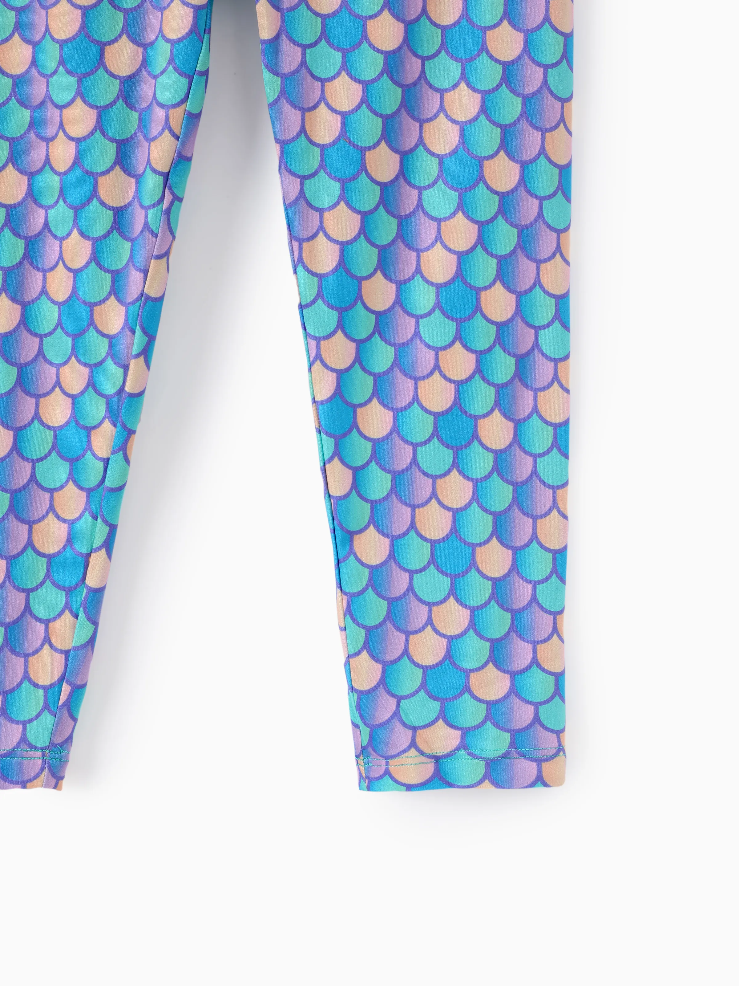 Disney Princess Baby Girl 2pcs Ariel Print Top and Leggings Set Purple - Image 10