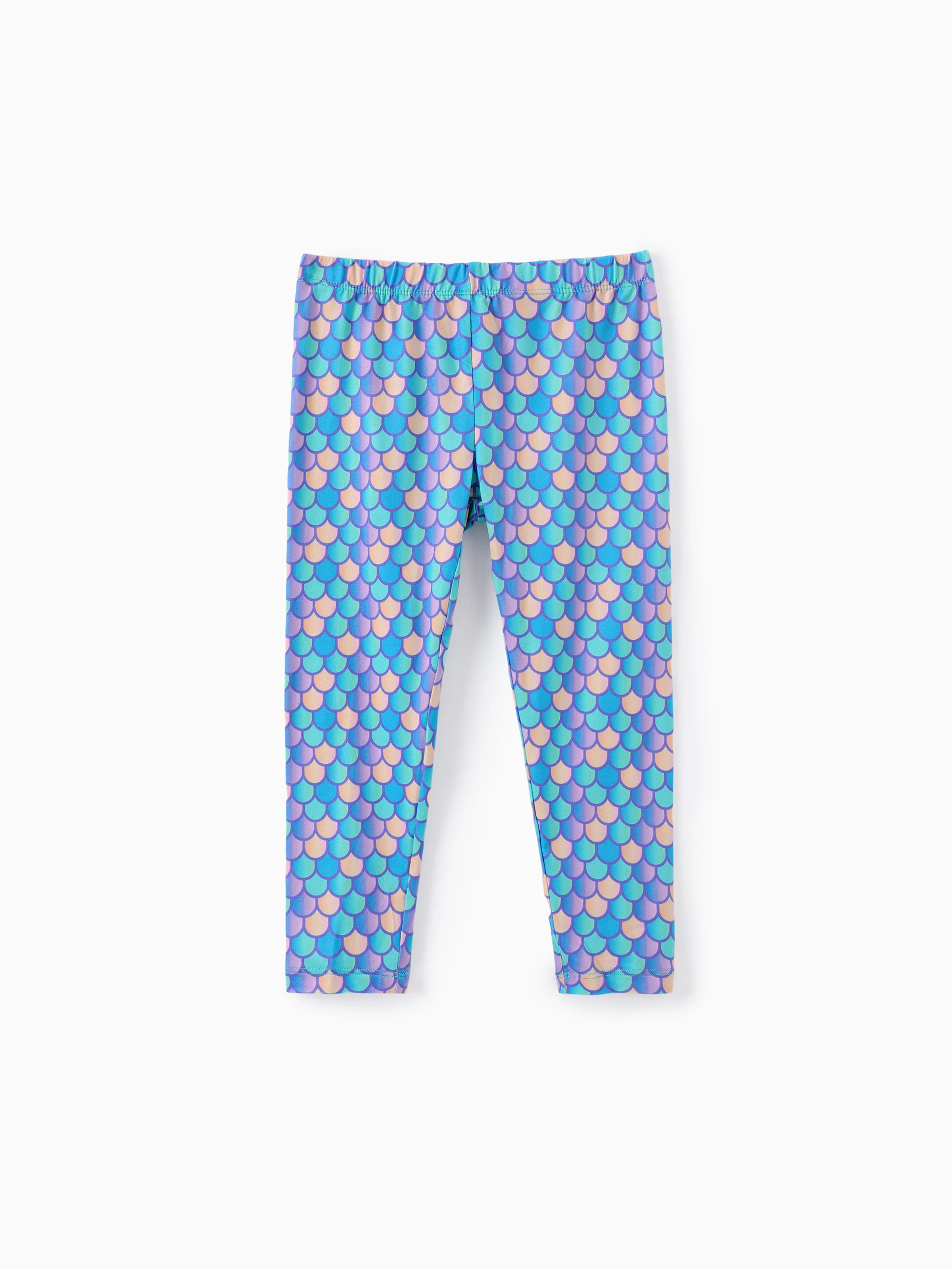 Disney Princess Baby Girl 2pcs Ariel Print Top and Leggings Set Purple - Image 8