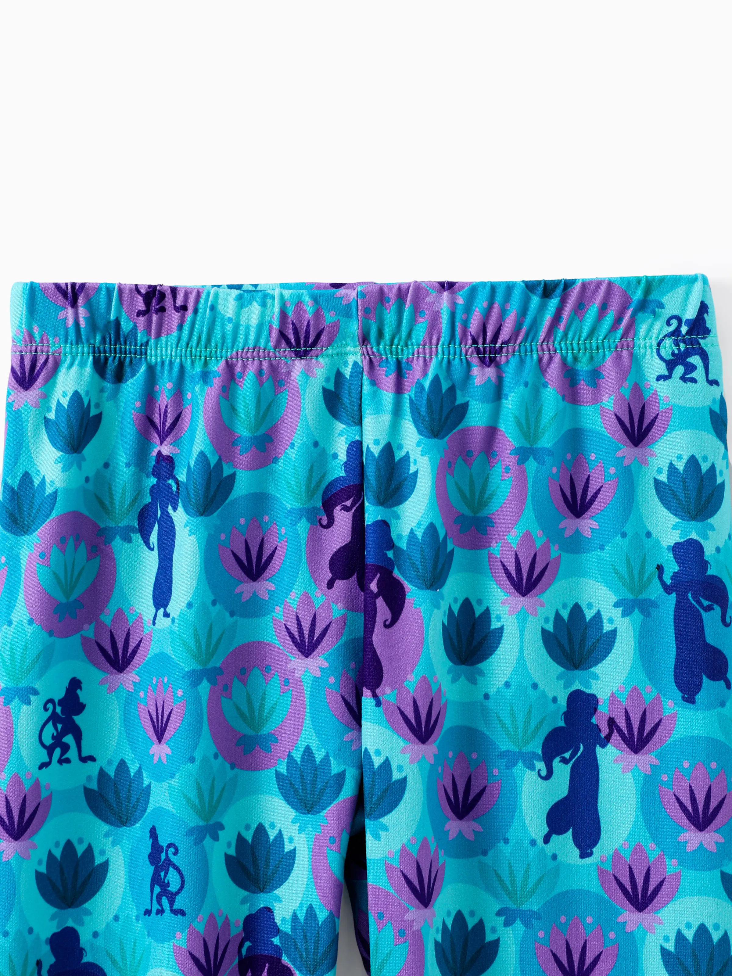 Disney Princess Baby Girl 2pcs Jasmine Print Top and Leggings Set Turquoise - Image 9