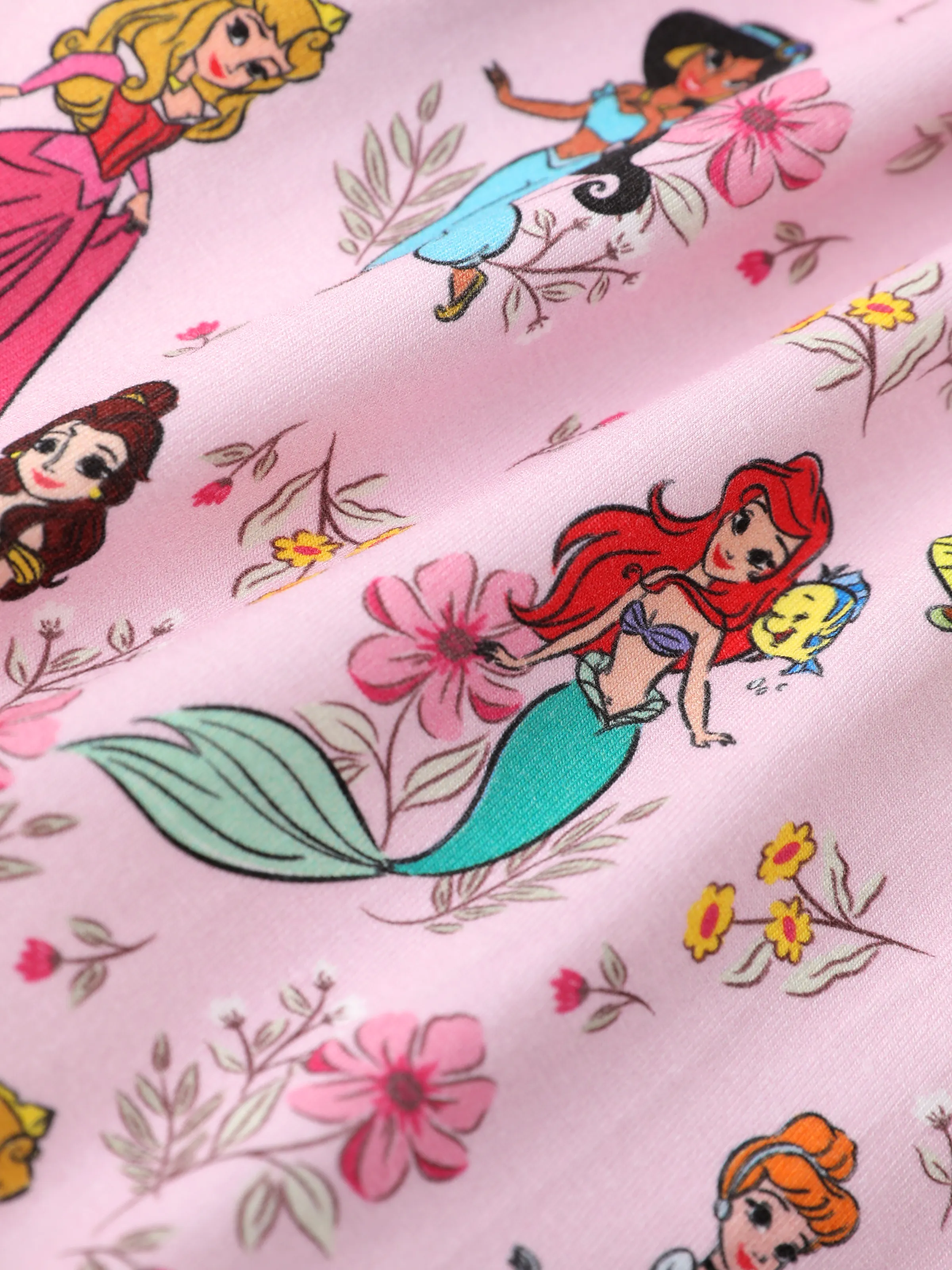 Disney Princess Baby Girl Bamboo 2-Pack Dress and Romper Set Hot Pink - Image 9