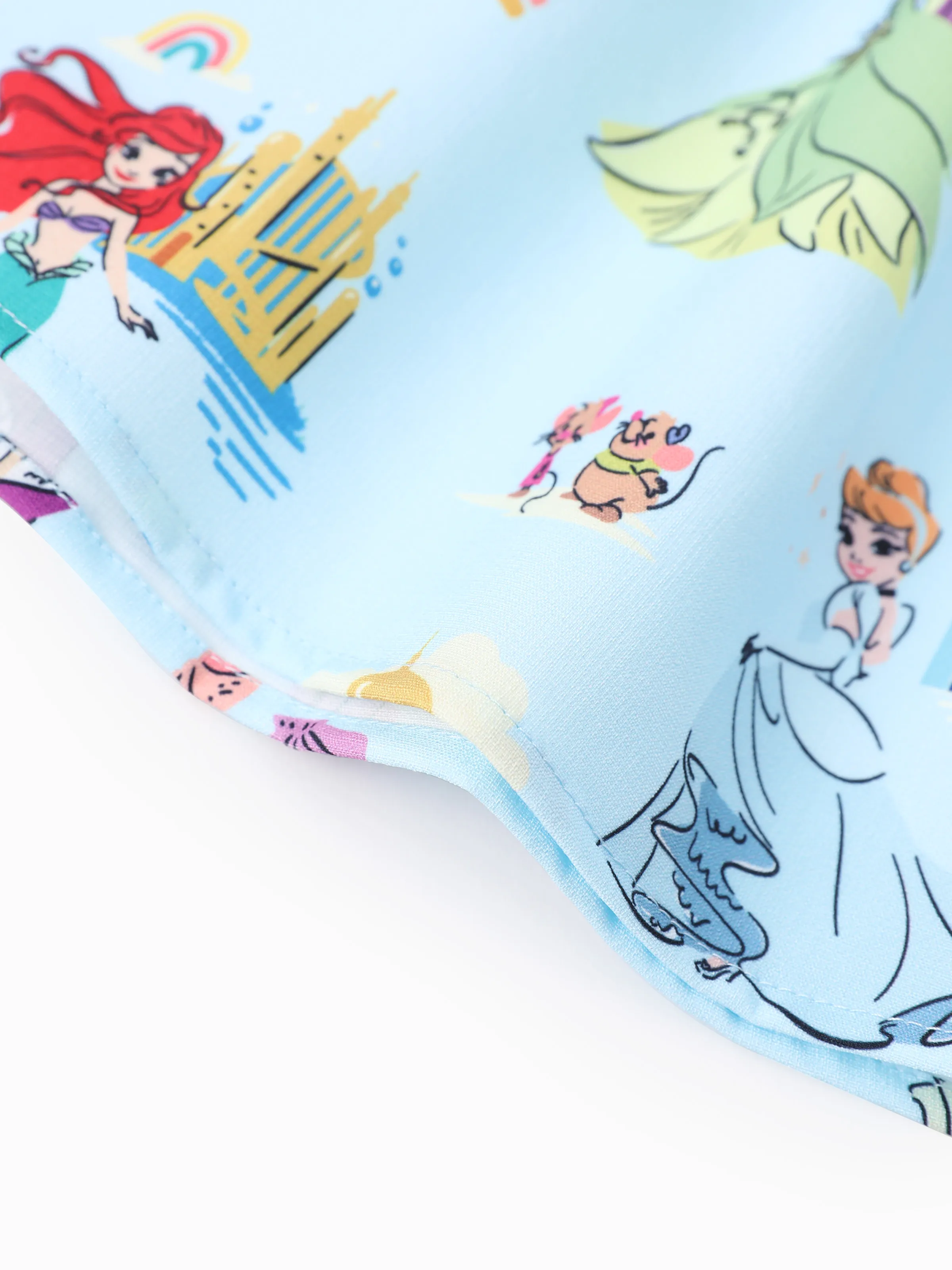 Disney Princess Toddler Girl Ruffled Dress Blue - Image 7