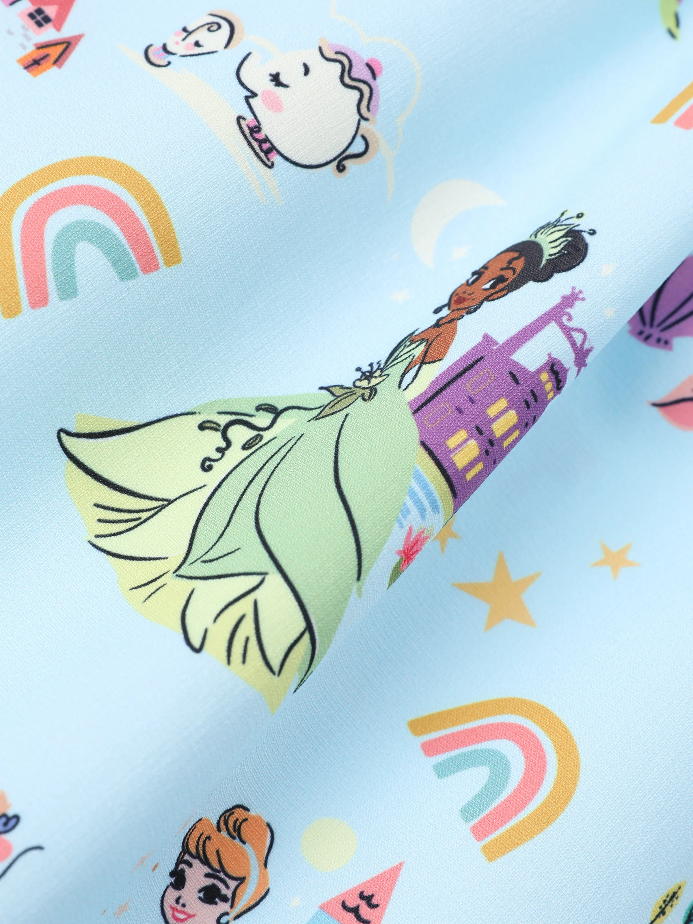 Disney Princess Toddler Girl Ruffled Dress Blue - Image 8