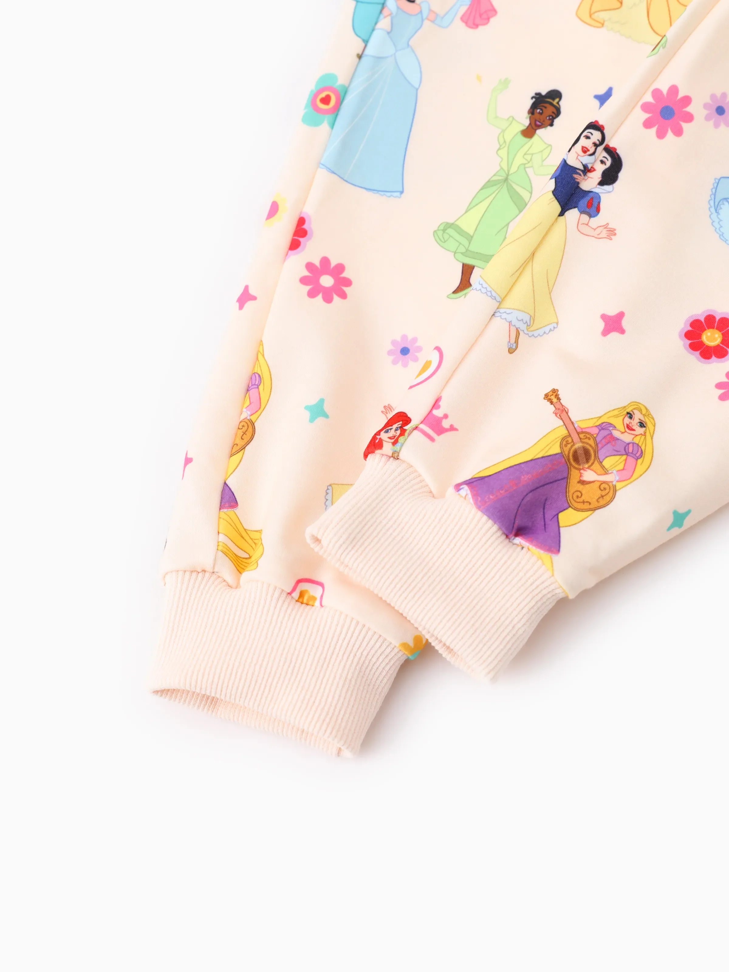 Disney Princess Toddler Girl 2pcs Ruffled Sweatshirt And Pants Set OffWhite - Image 10