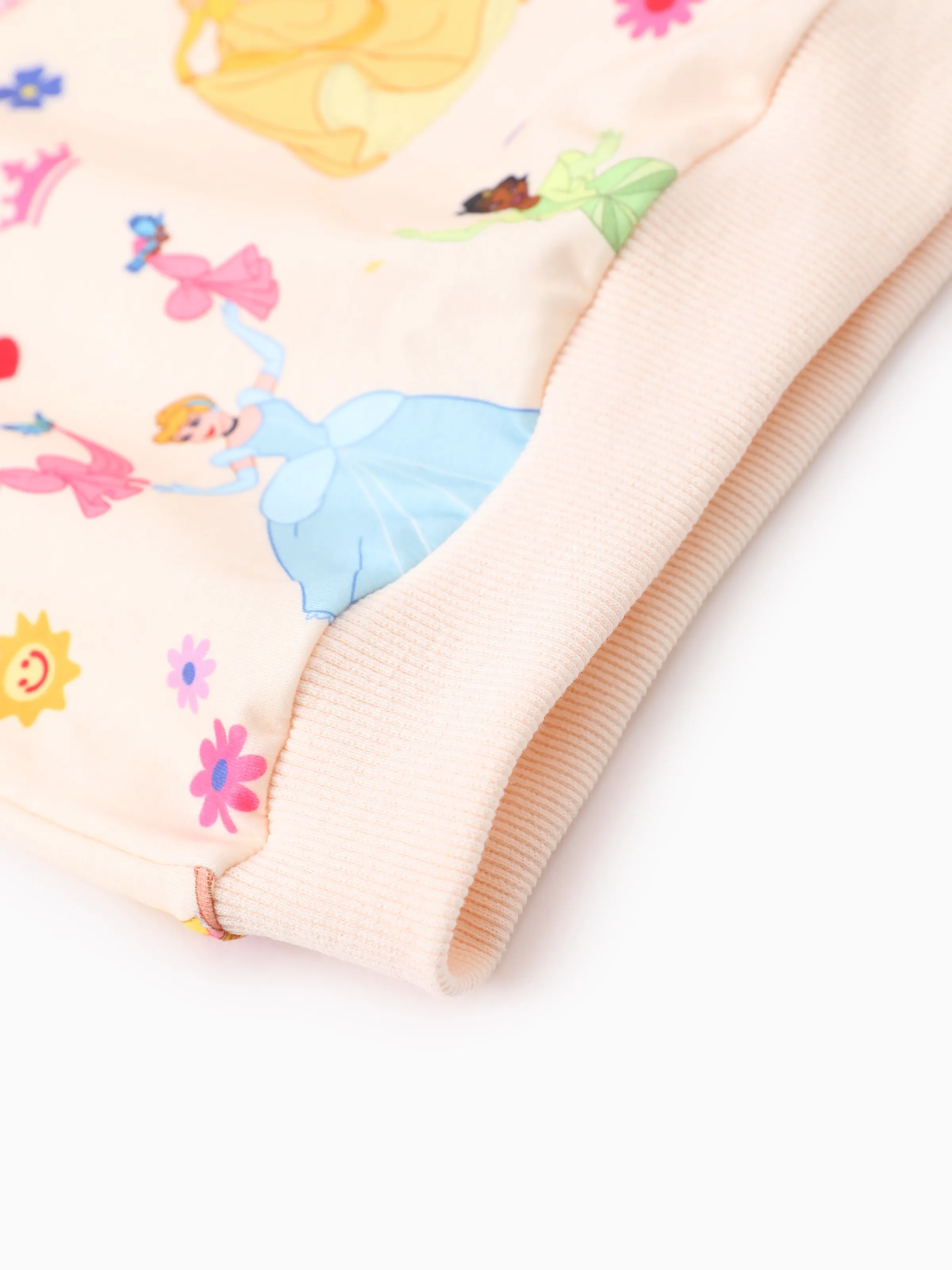 Disney Princess Toddler Girl 2pcs Ruffled Sweatshirt And Pants Set OffWhite - Image 8