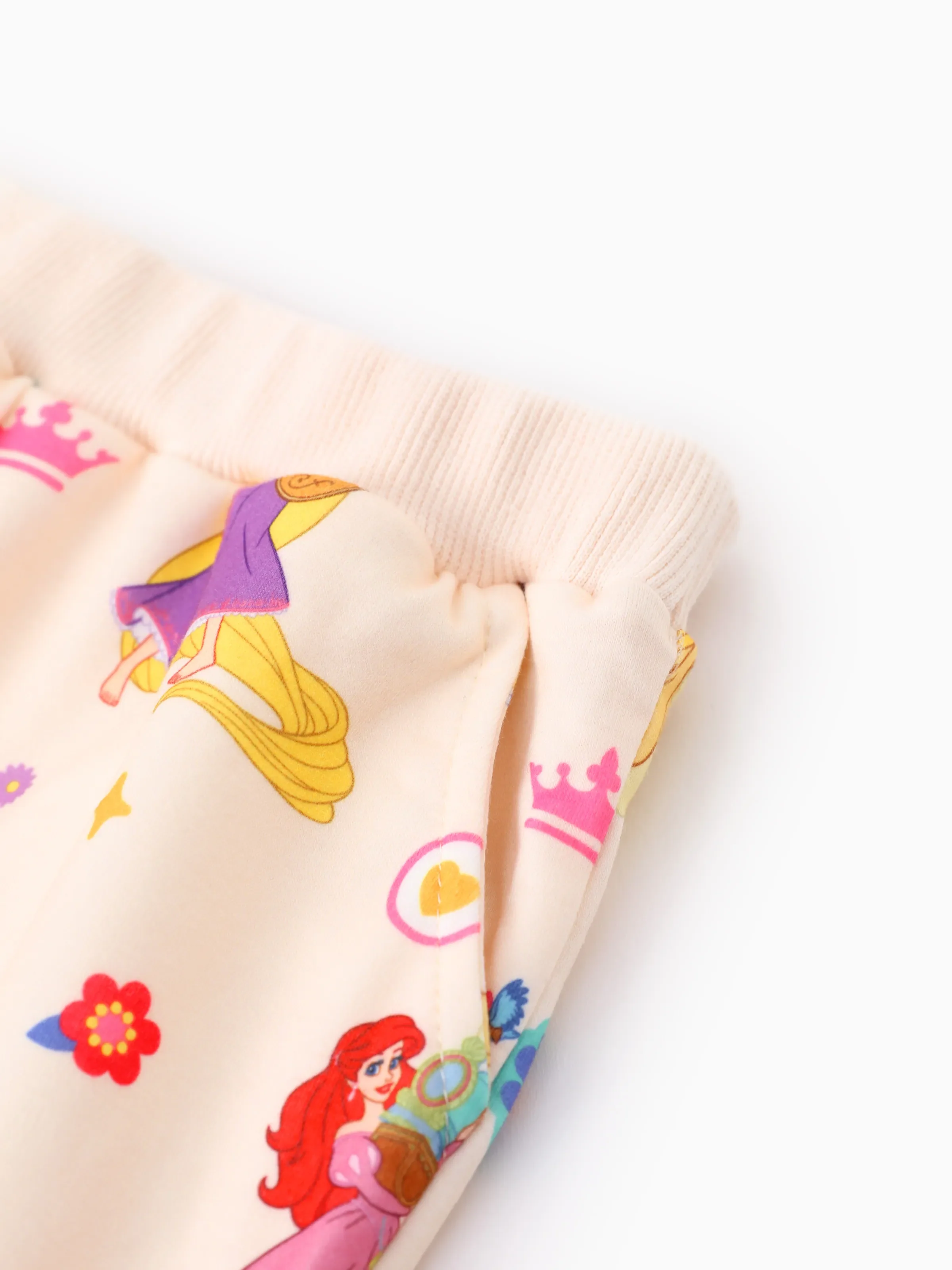 Disney Princess Toddler Girl 2pcs Ruffled Sweatshirt And Pants Set OffWhite - Image 9