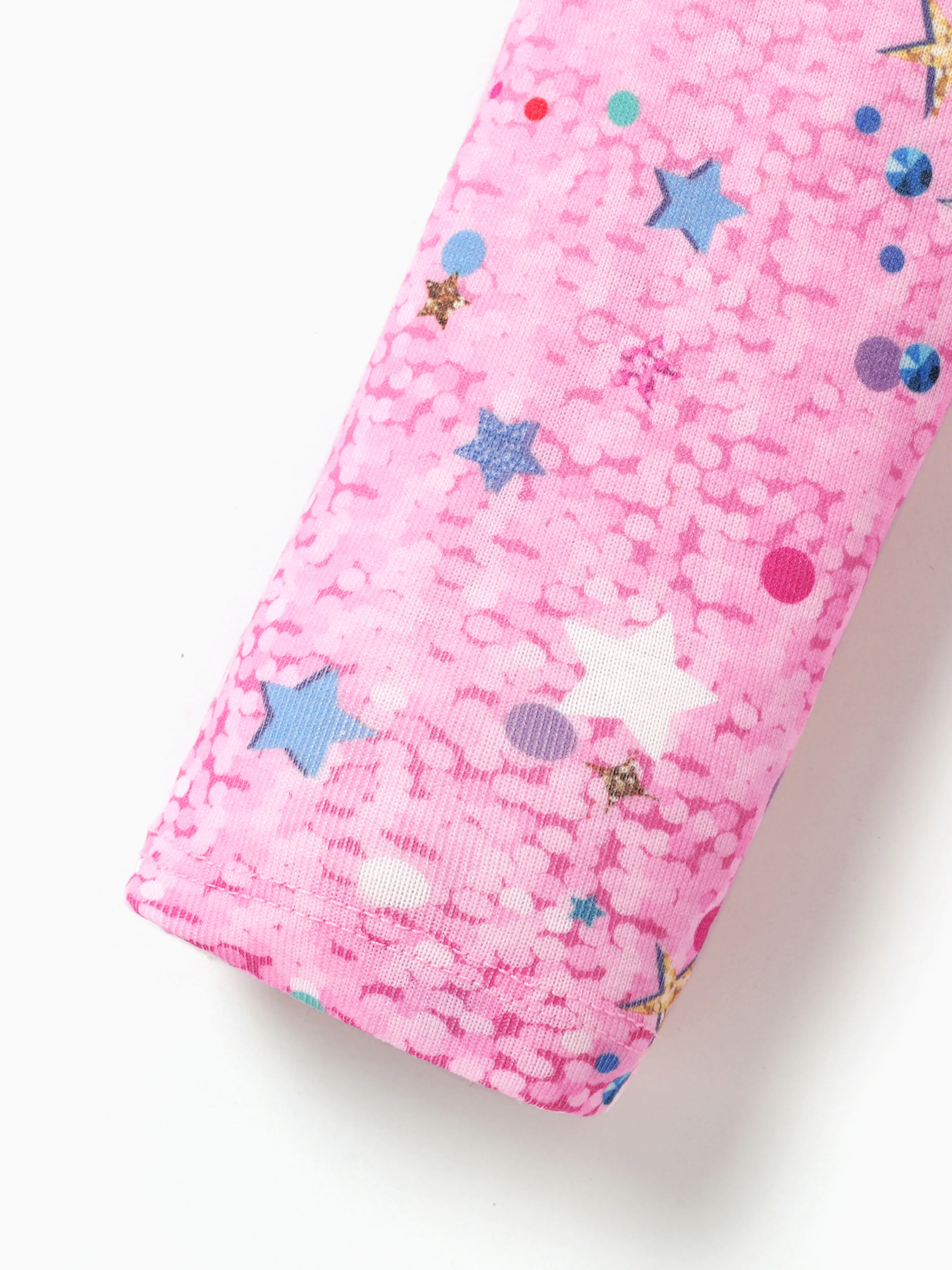 Disney Princess Toddler Girl 2pcs Ruffled Long-sleeve Top and Sequins Pants Set Pink - Image 4