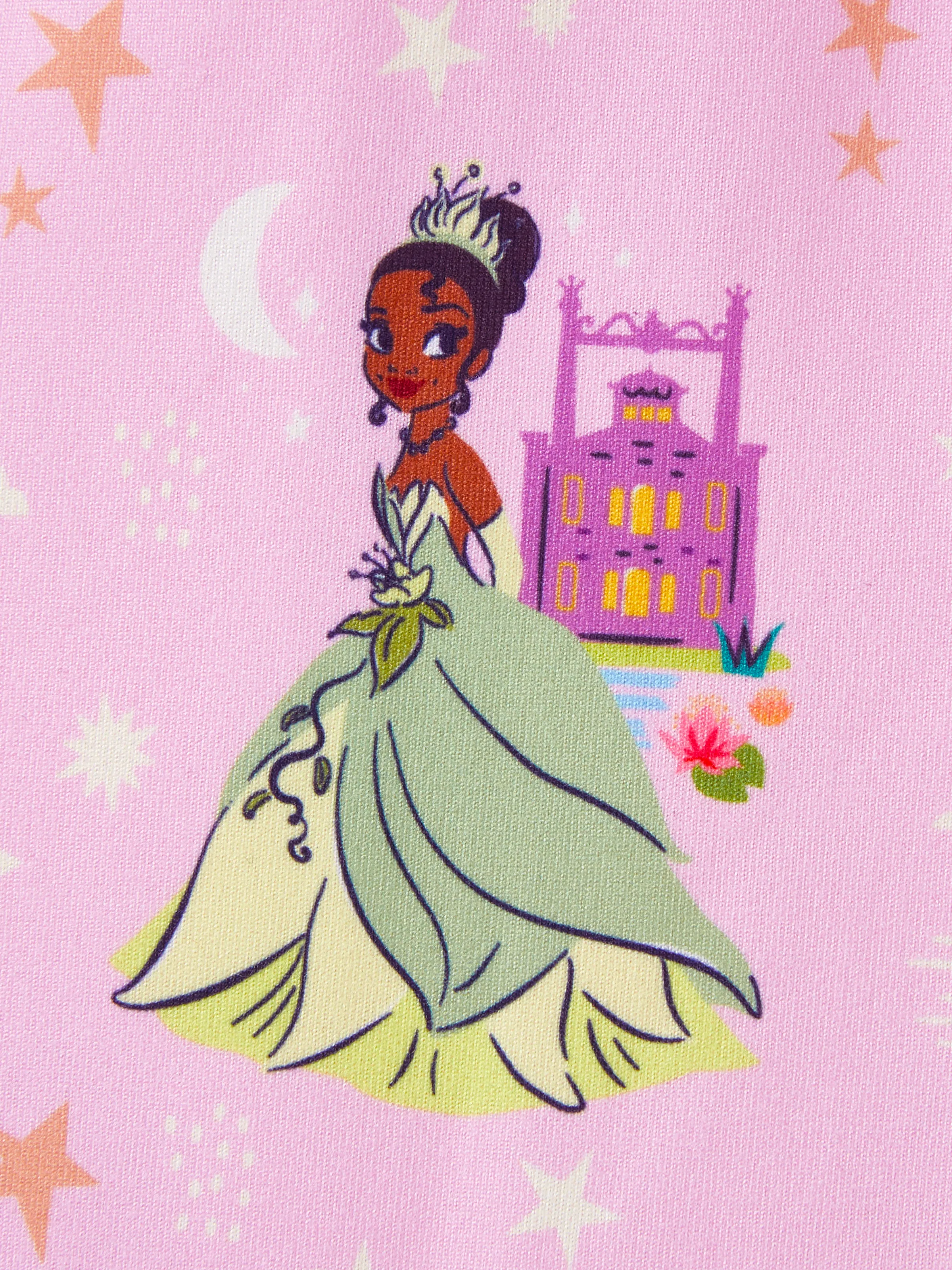 Disney Princess Toddler Girl Character Print Long-sleeve Dress Pink - Image 6