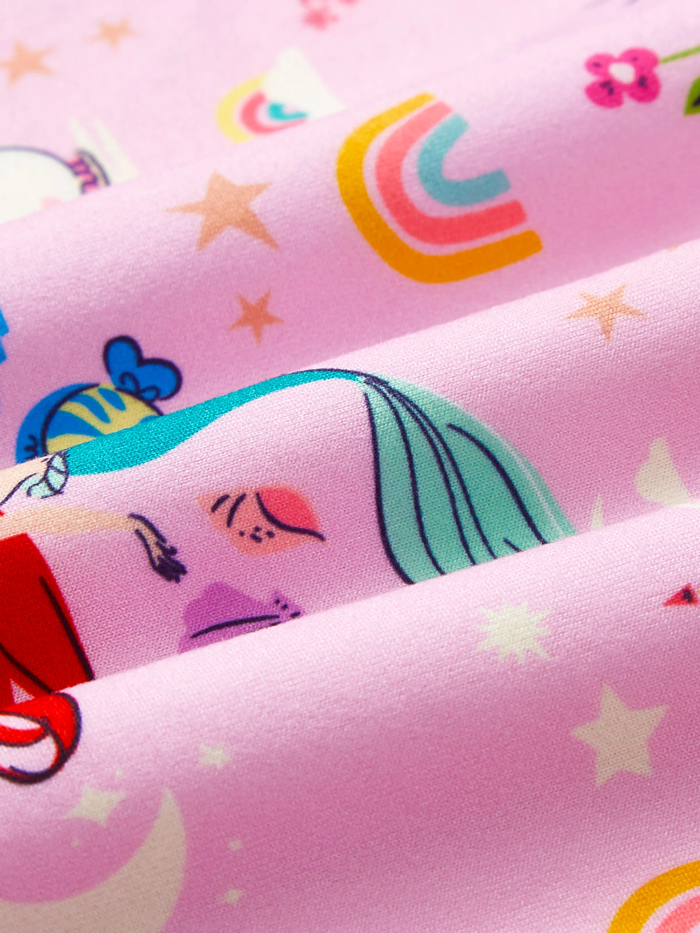 Disney Princess Toddler Girl Character Print Long-sleeve Dress Pink - Image 7