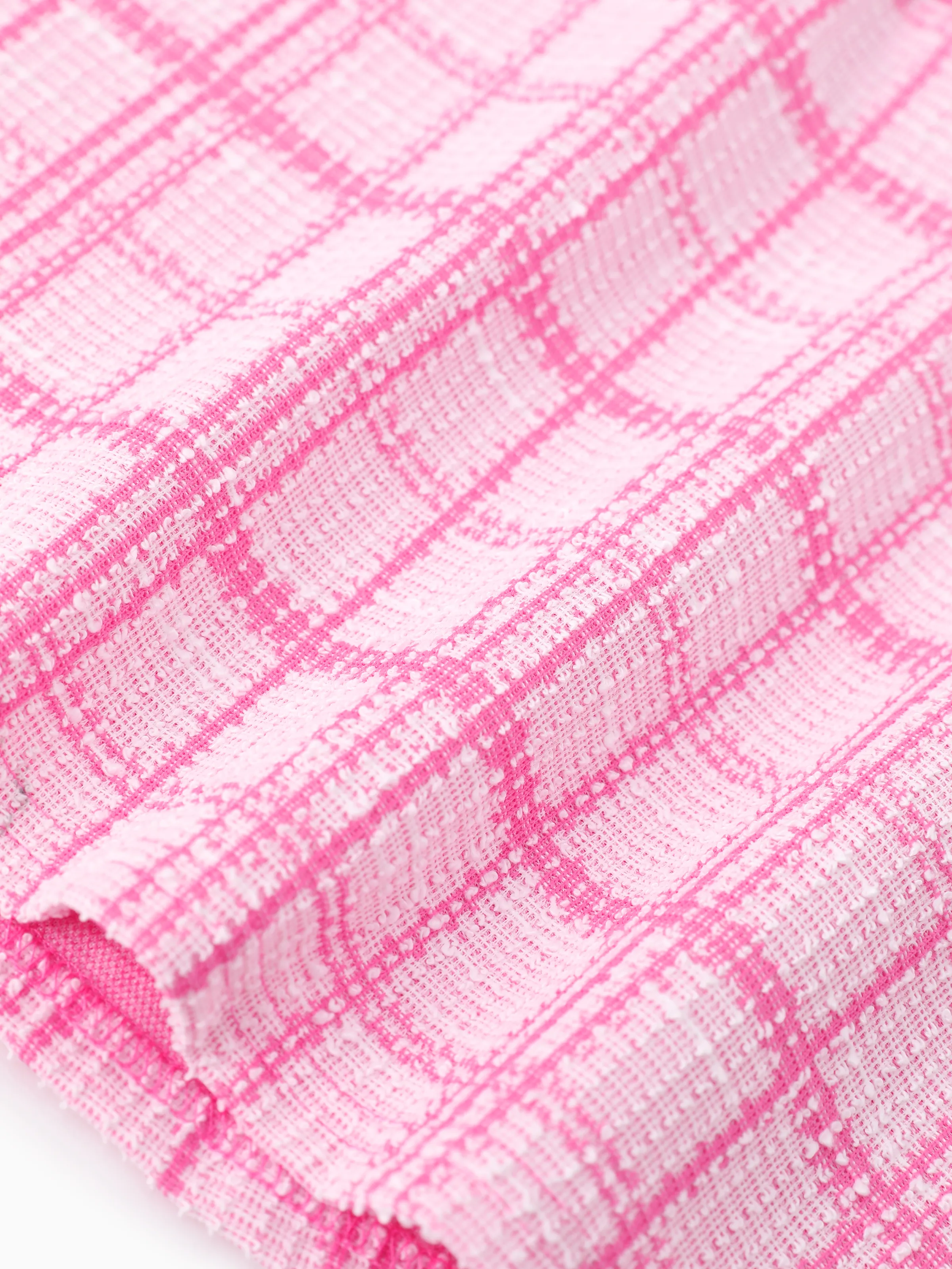 Disney Princess Toddler Girls Ariel 2pcs Preppy Plaid Tweed Cardigan with Skirt Set Pink - Image 11