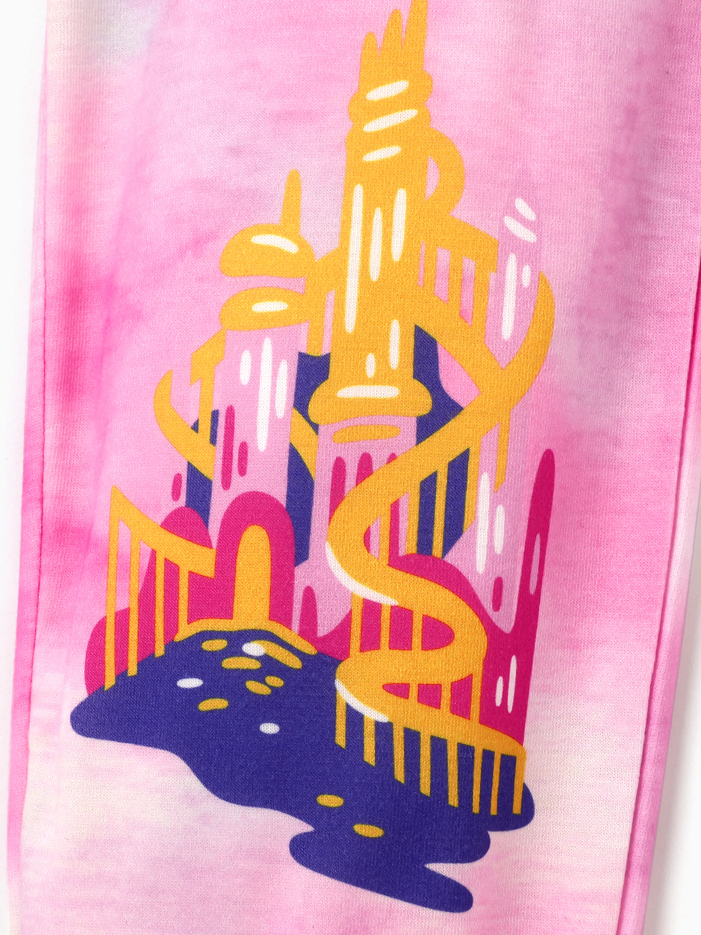 Disney Princess Toddler/Kid Girl 2pcs Ariel Print Long-sleeve Top and Pants Set Pink - Image 4