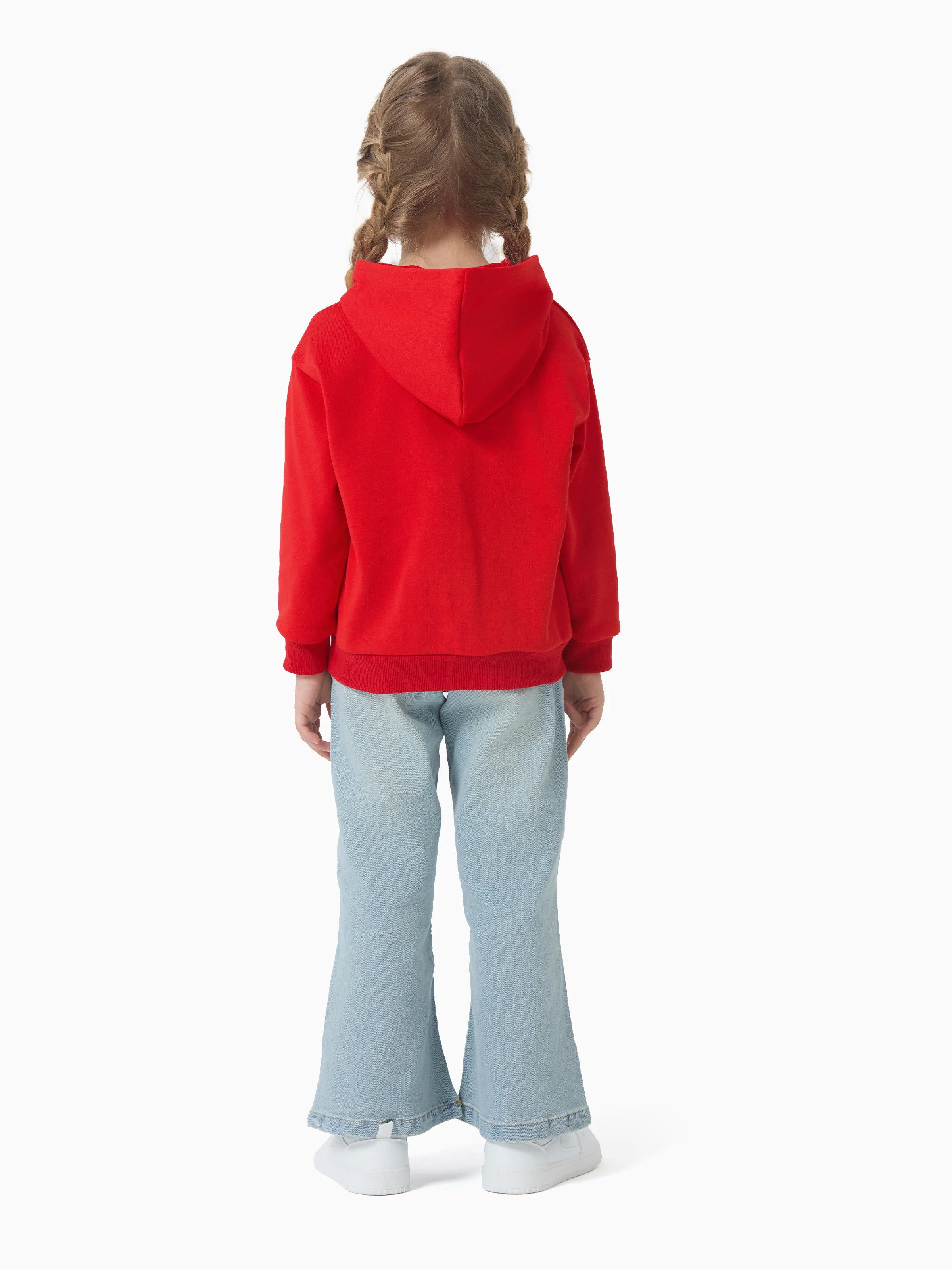 Disney Stitch Christmas Kid Boy/Girl 46% Cotton Childlike Hooded Sweatshirt Red - Image 4