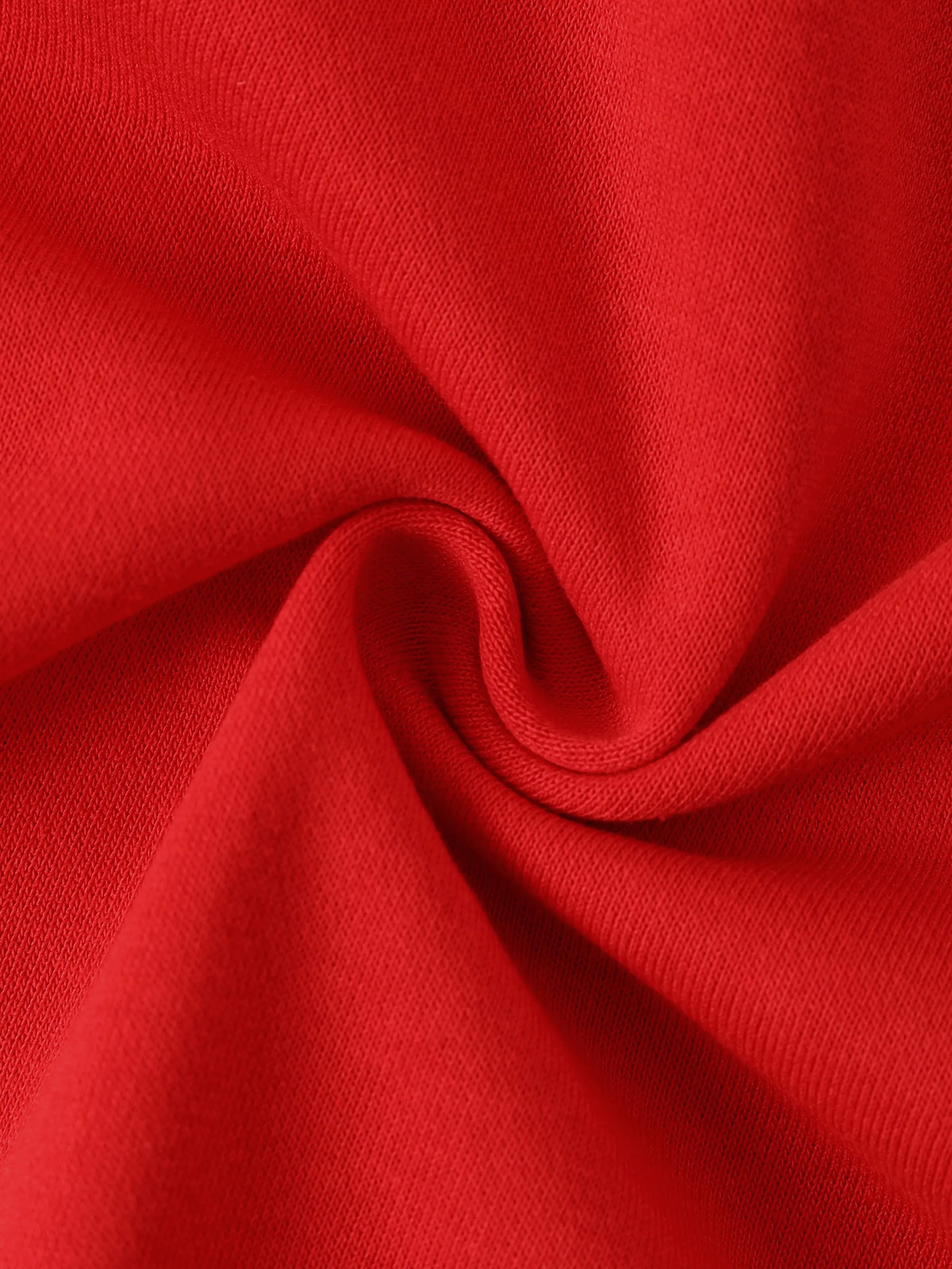 Disney Stitch Christmas Kid Boy/Girl 46% Cotton Childlike Hooded Sweatshirt Red - Image 7