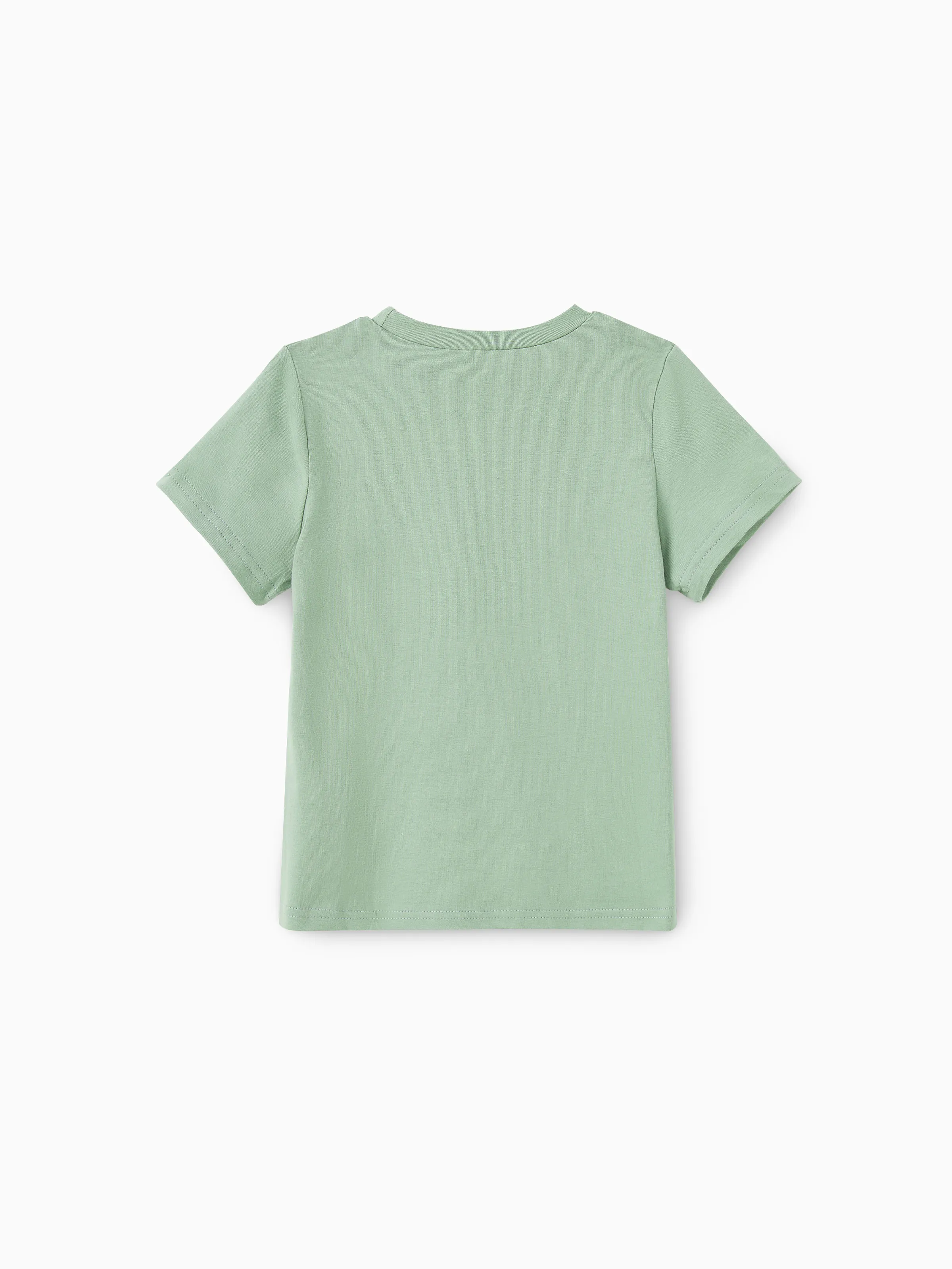 Elegant Broken Flower Matching Outfits for Family, Smocking Design, Medium Thickness Green - Image 19